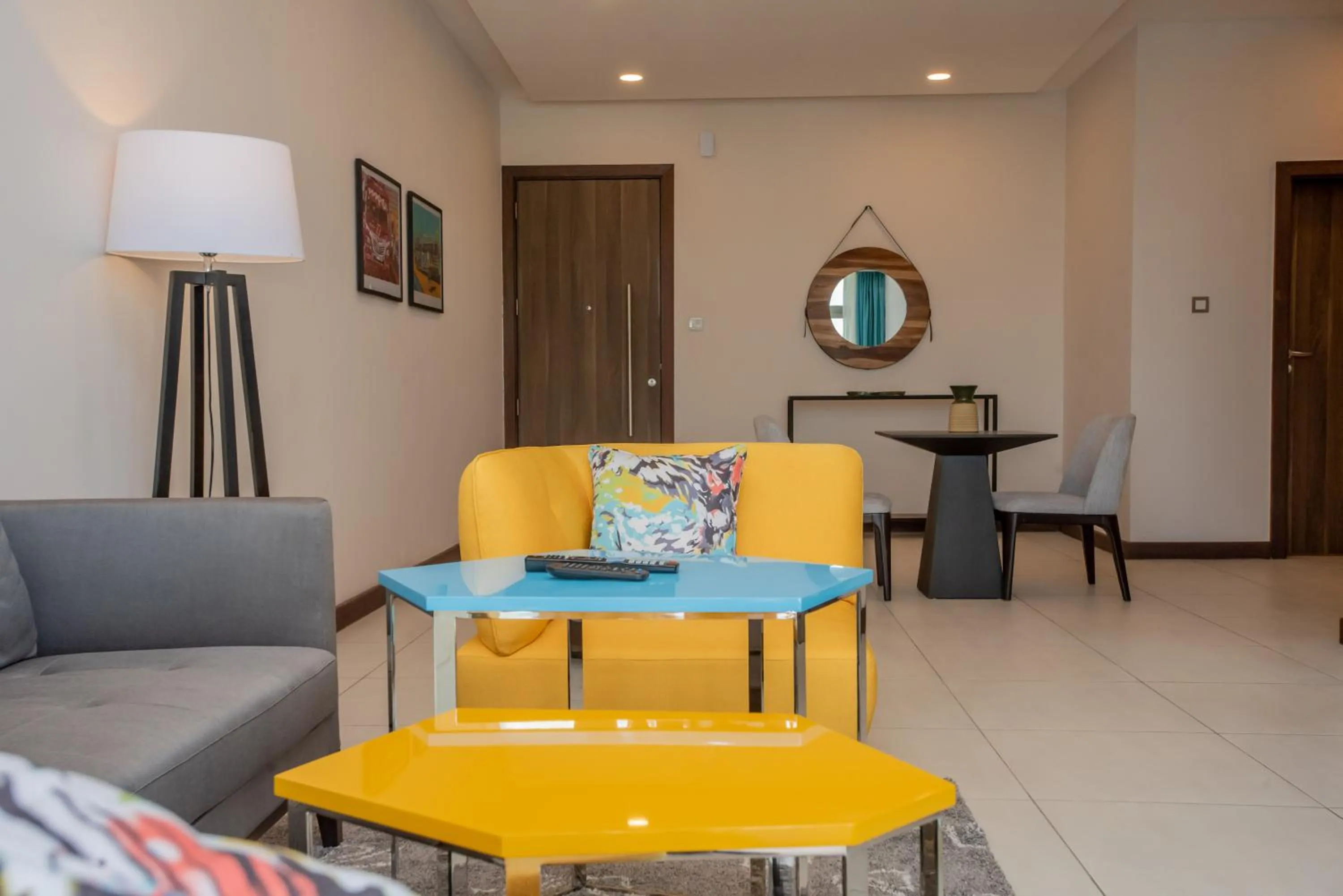 Living room in Skynest Residences by CityBlue, Nairobi Westlands