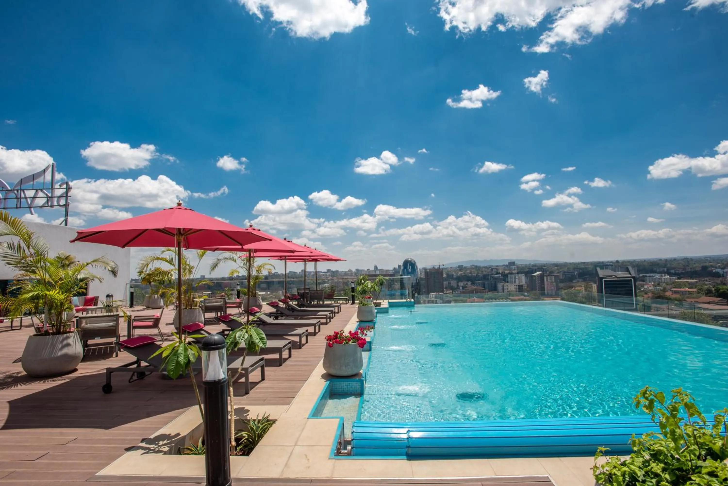 Pool view in Skynest Residences by CityBlue, Nairobi Westlands