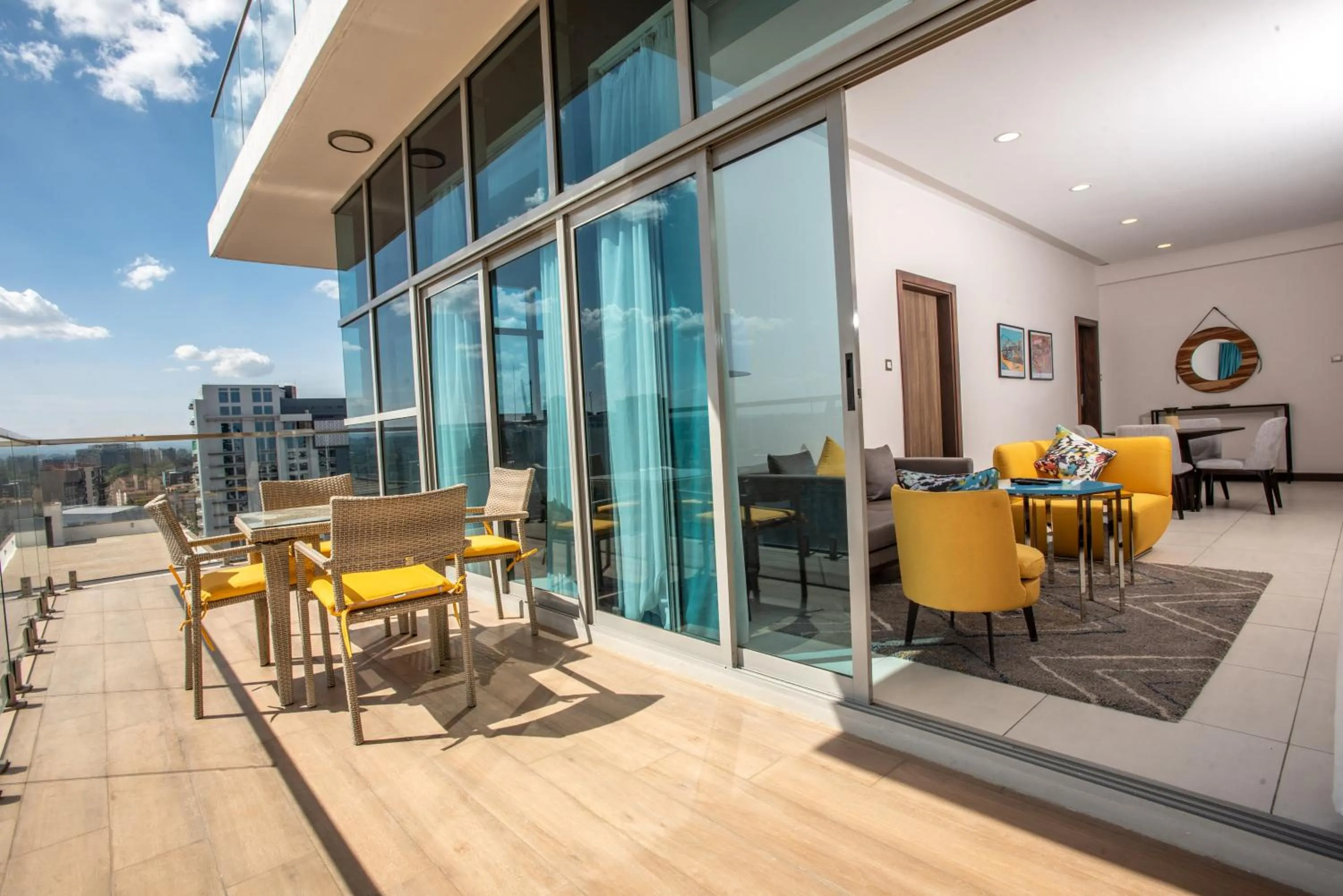 Patio in Skynest Residences by CityBlue, Nairobi Westlands