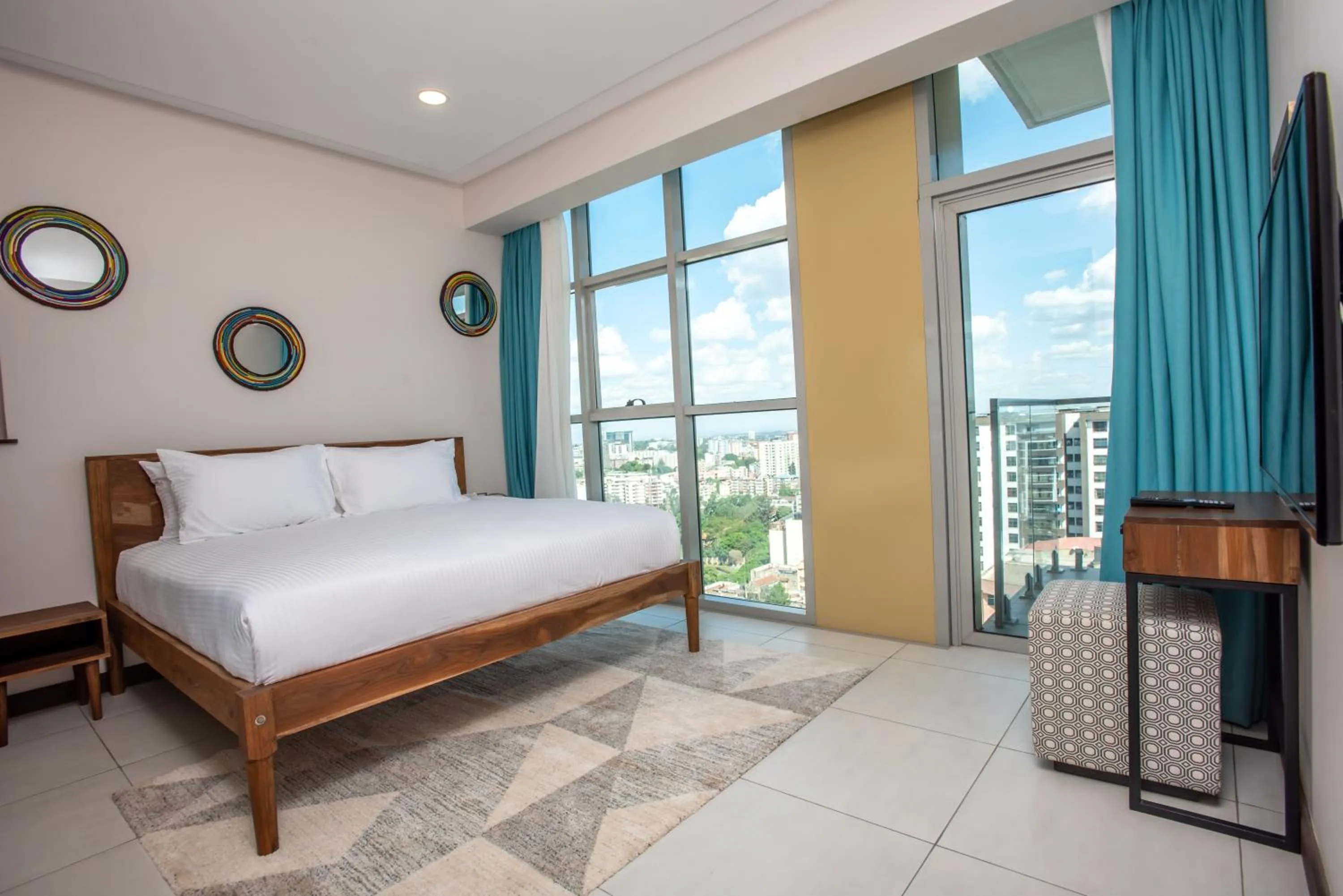 Photo of the whole room, Bed in Skynest Residences by CityBlue, Nairobi Westlands