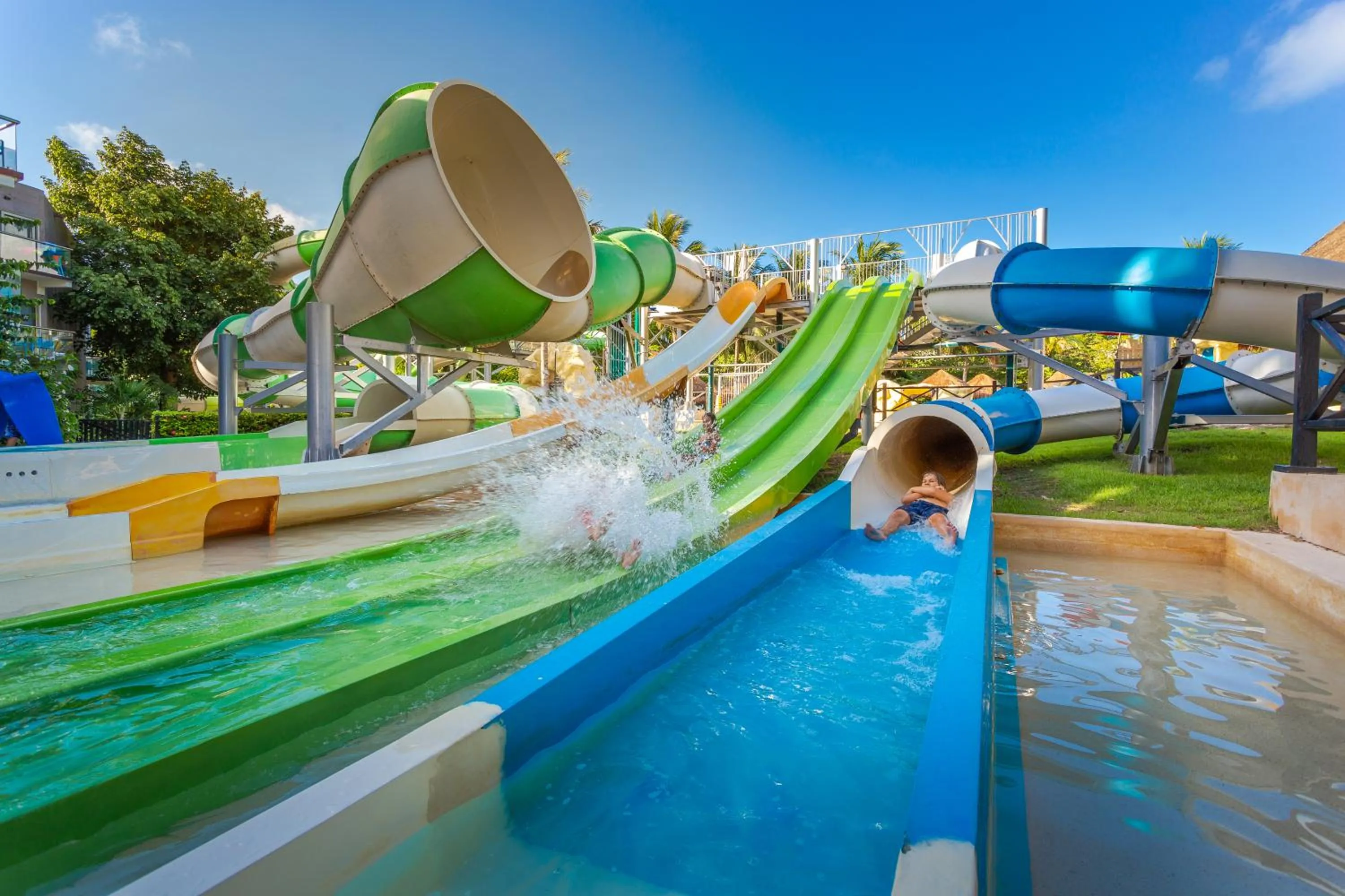 Aqua park in Sandos Caracol Nature Resort & Water Park All Inclusive