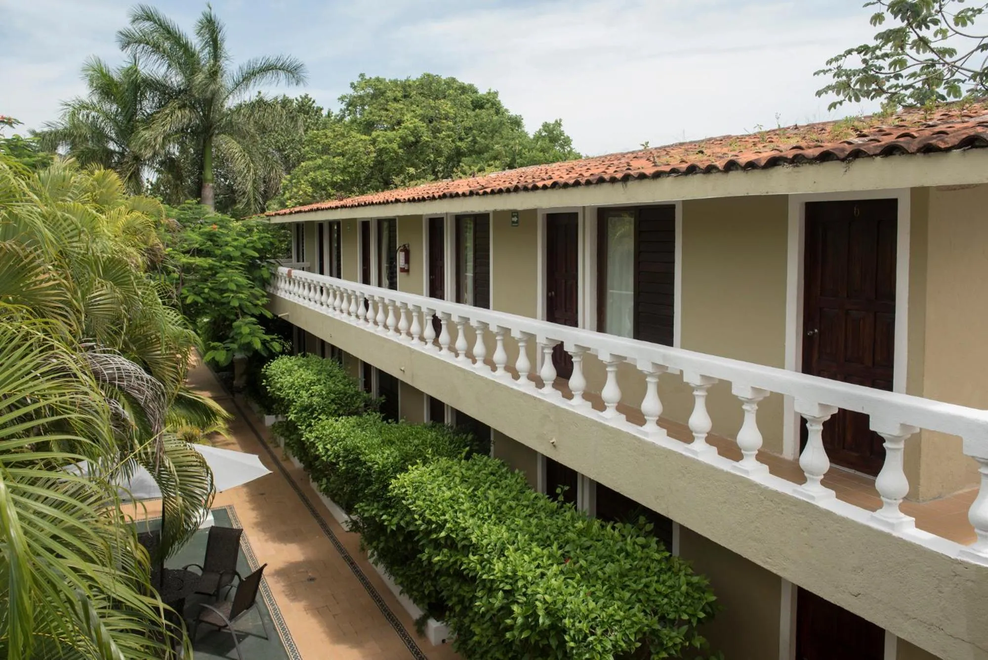 Patio in Villablanca Garden Beach Hotel
