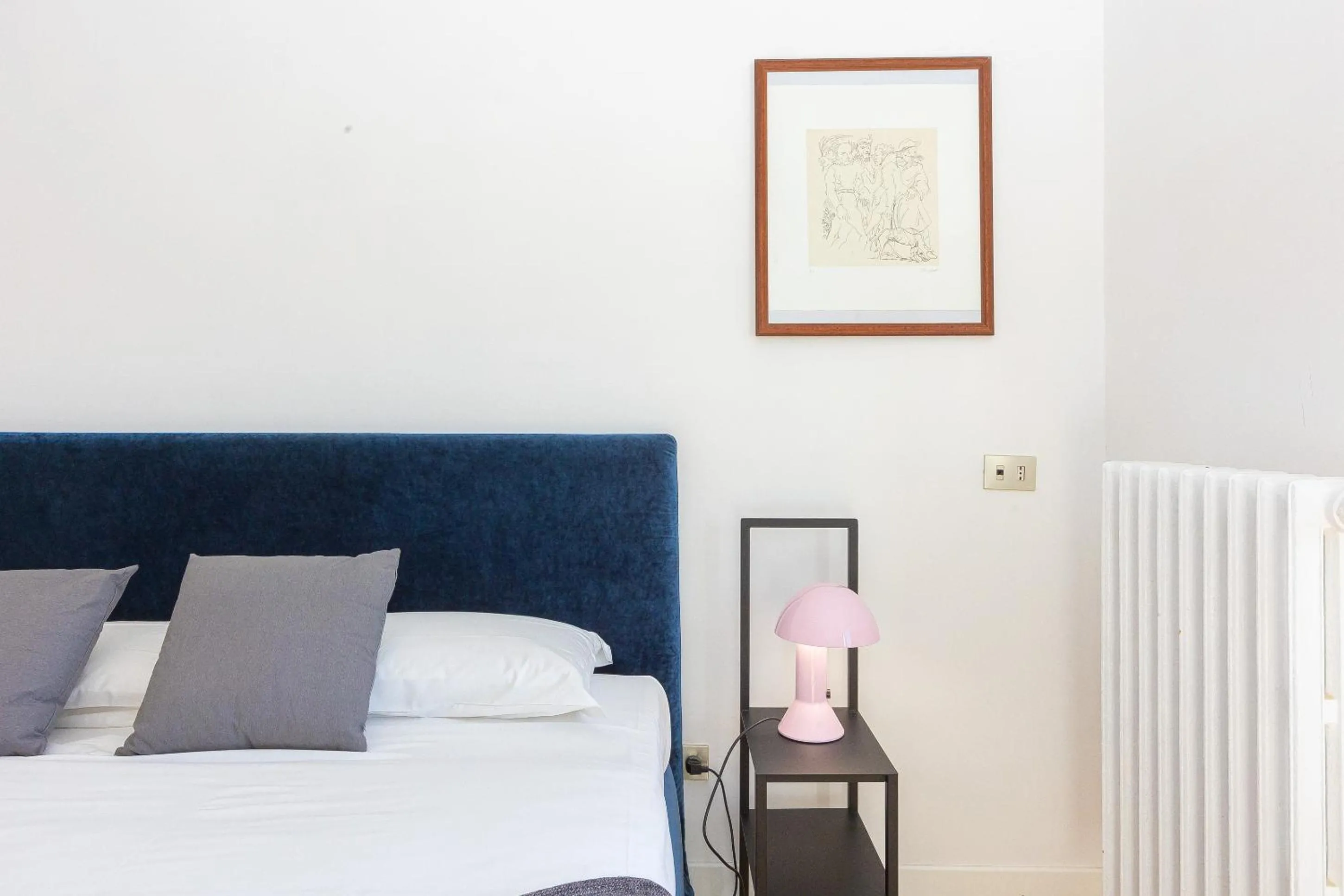 Bed in Giulio Cesare Penthouse Rental in Rome