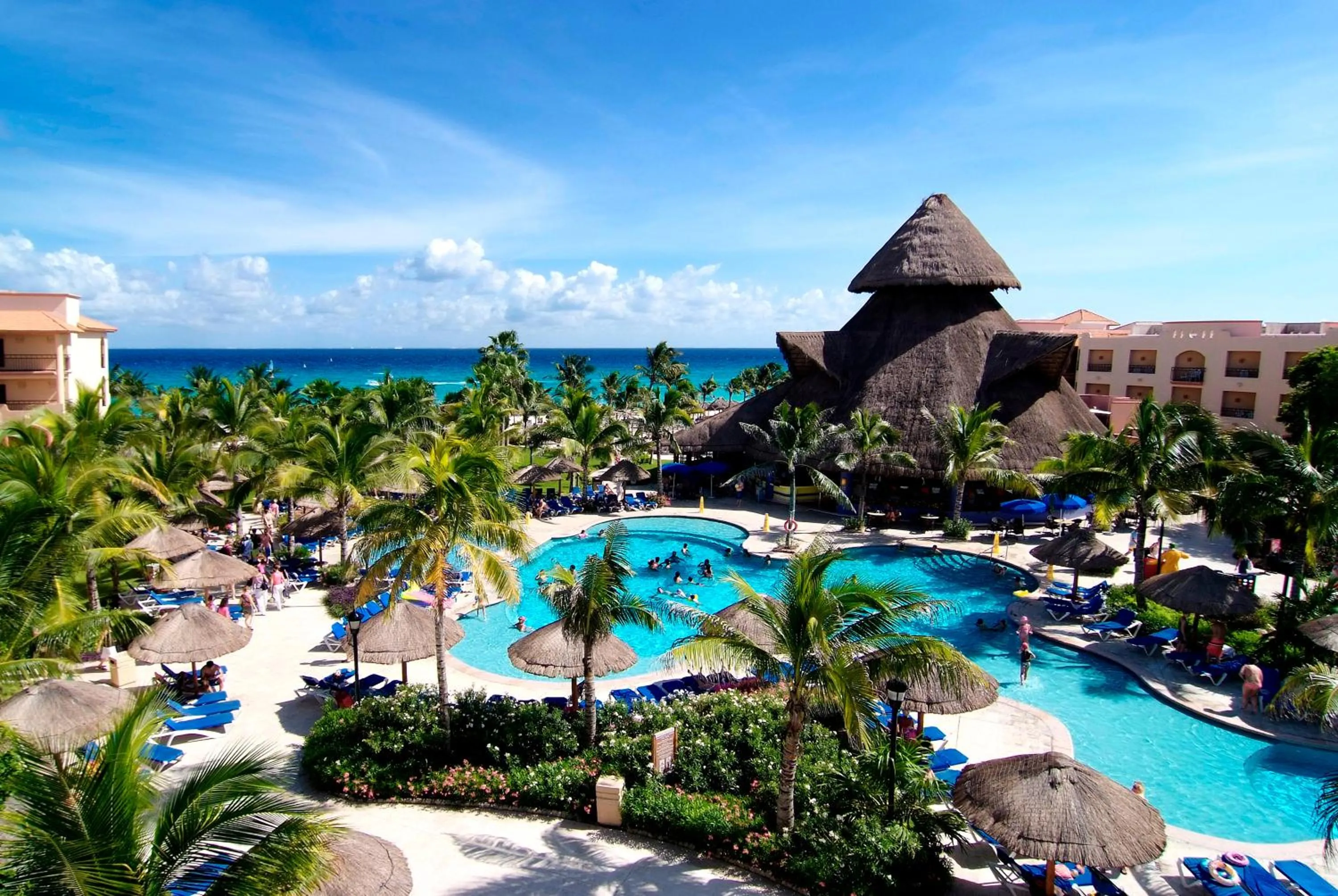 Pool view in Select Club at Sandos Playacar All Inclusive - Adults Only Area