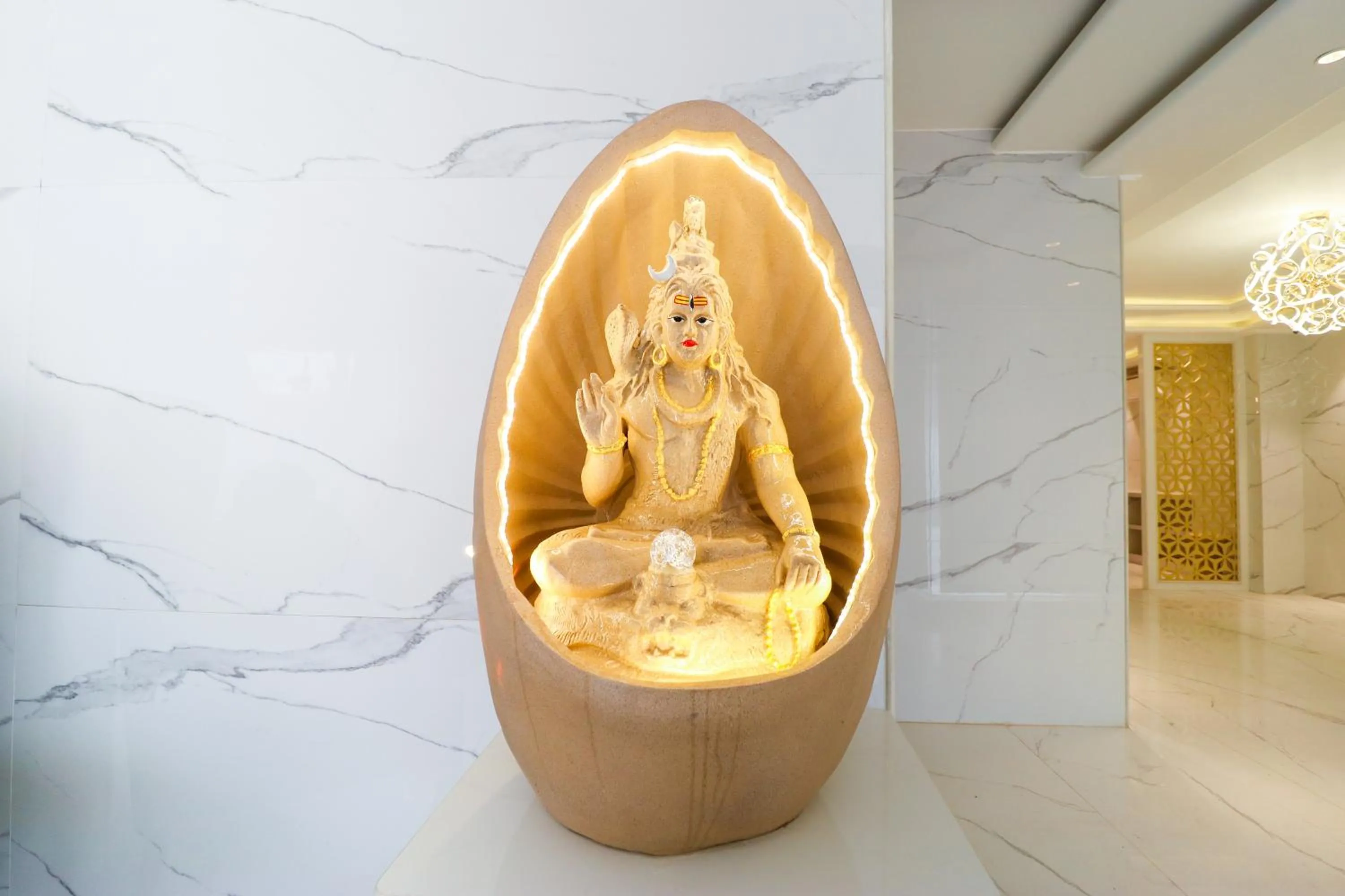 Decorative detail in OPO The View, Delhi Airport