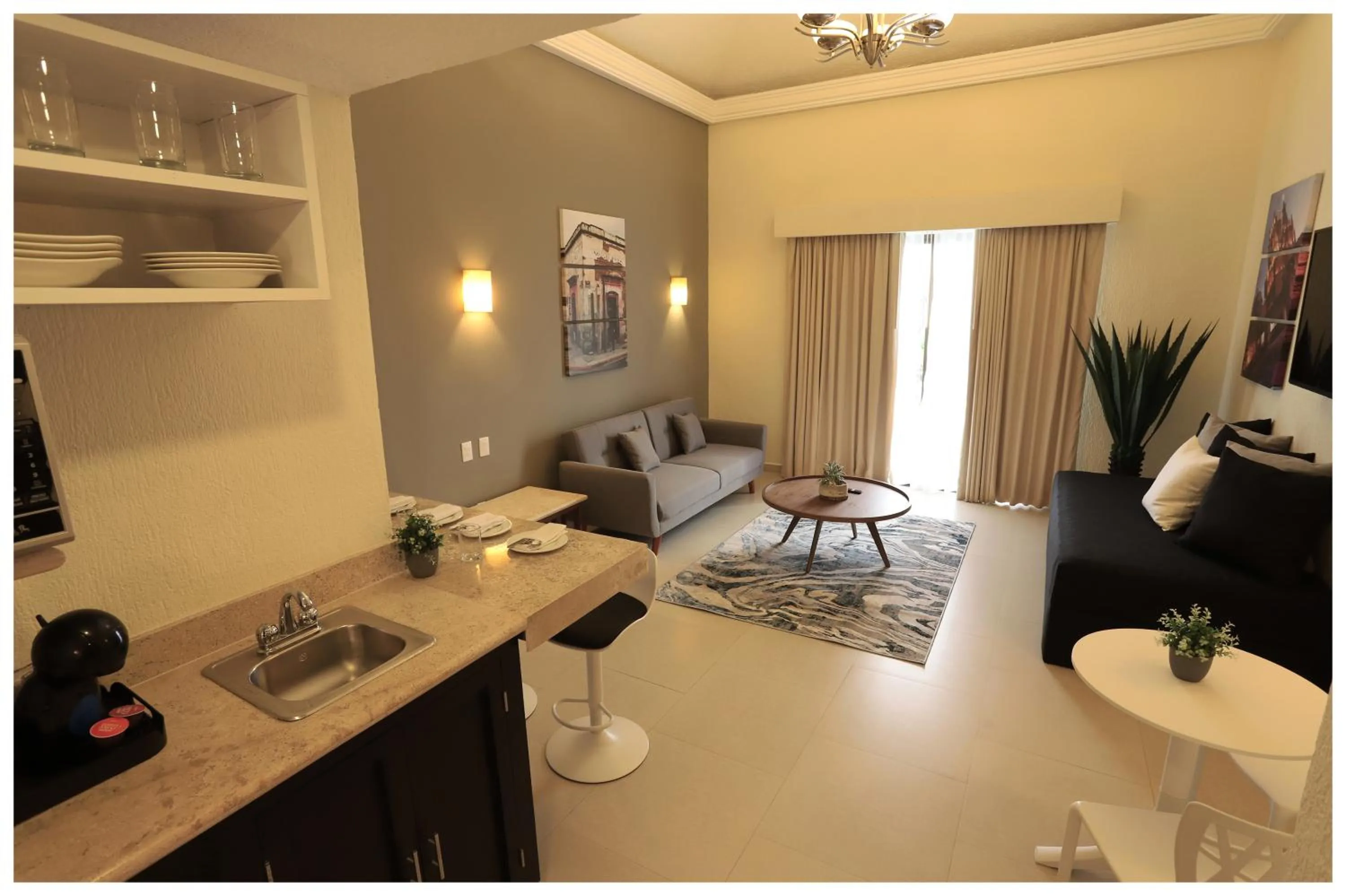 Living room in Adhara Hacienda Cancun