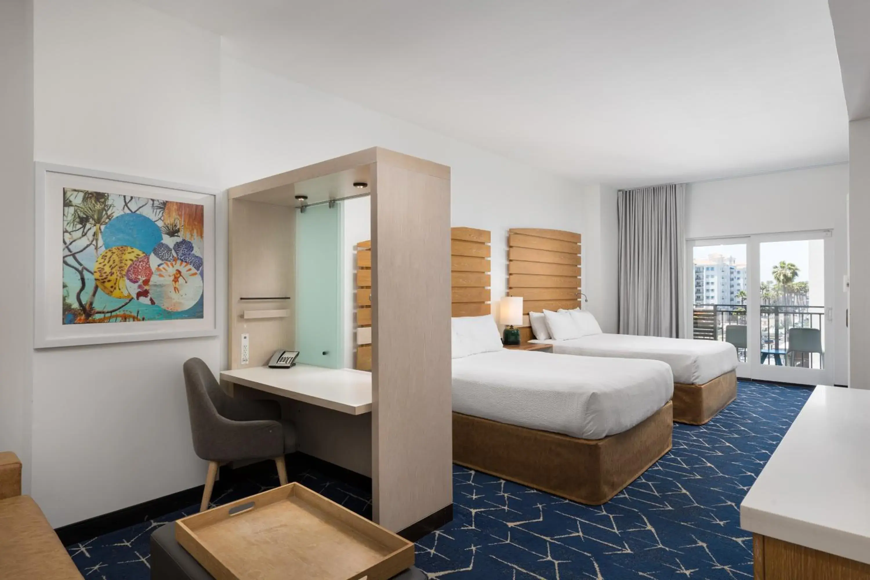 Balcony Double Queen in SpringHill Suites by Marriott Oceanside Beach Balcony Double Queen in SpringHill Suites by Marriott Oceanside Beach