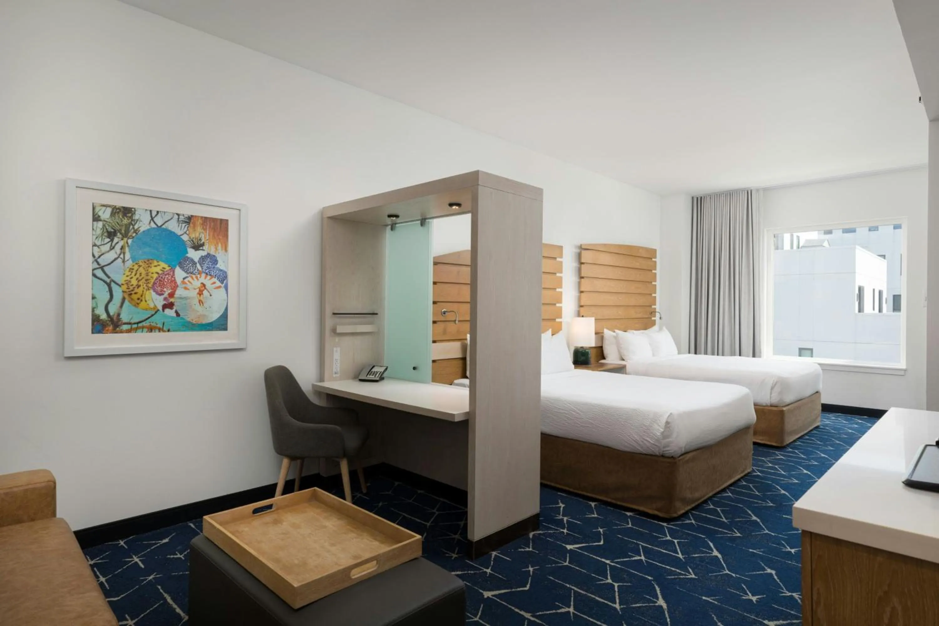 Photo of the whole room, Bed in SpringHill Suites by Marriott Oceanside Beach