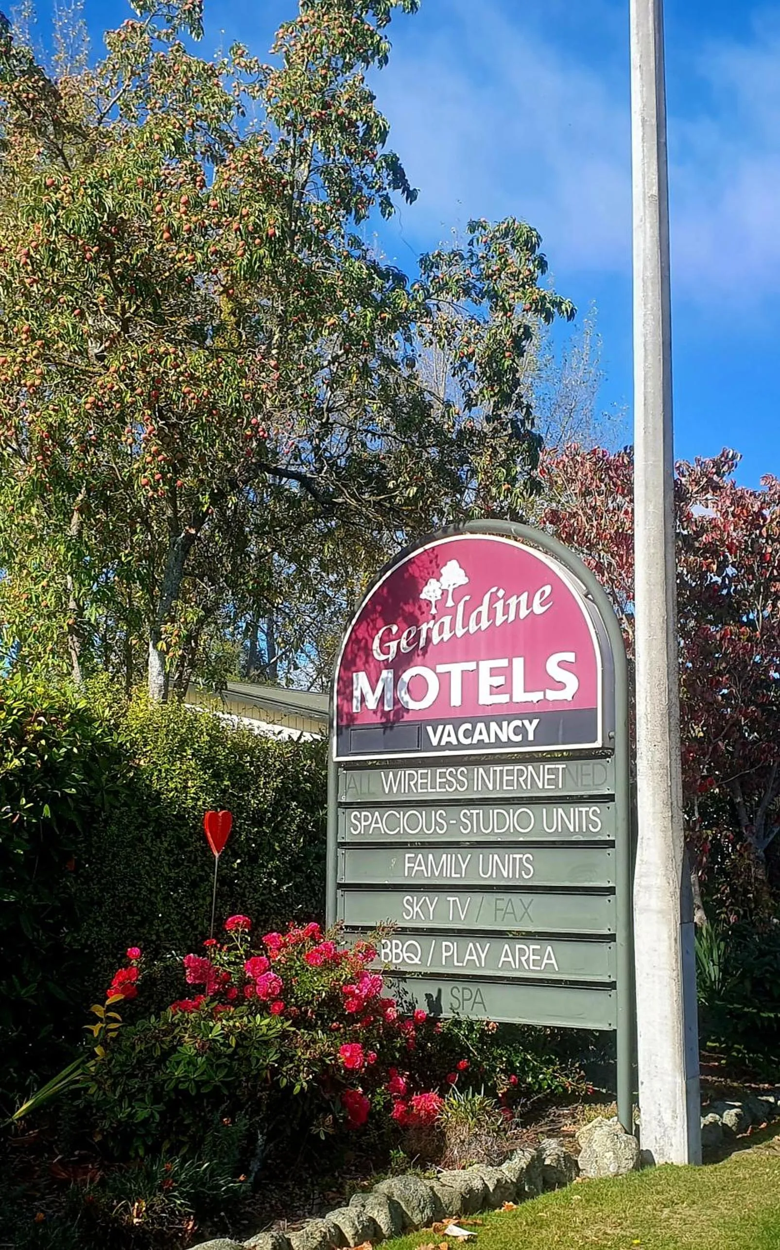 Property logo or sign in Geraldine Motels
