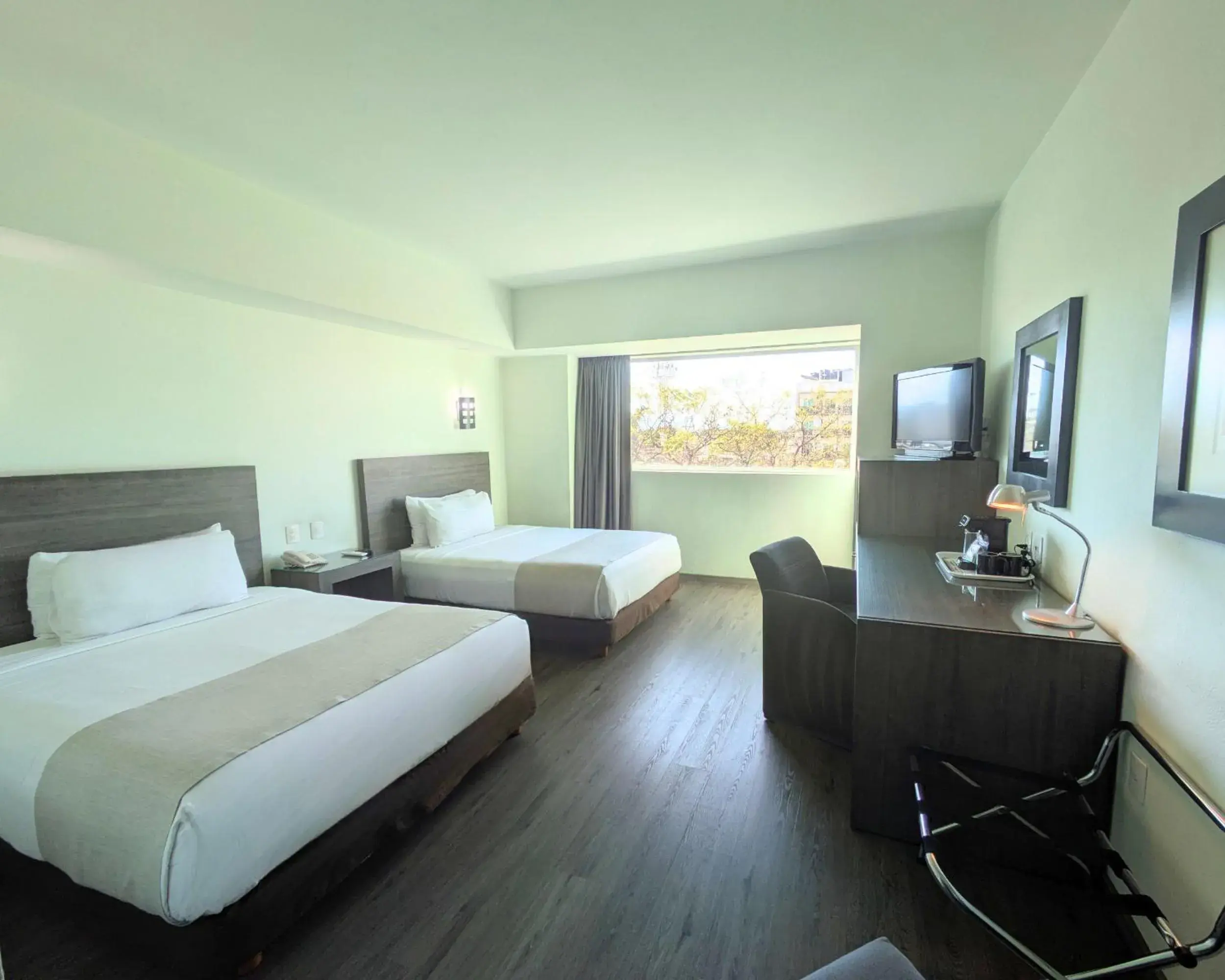 Double Room with Two Double Beds With Street View in We Hotel Aeropuerto Double Room with Two Double Beds With Street View in We Hotel Aeropuerto
