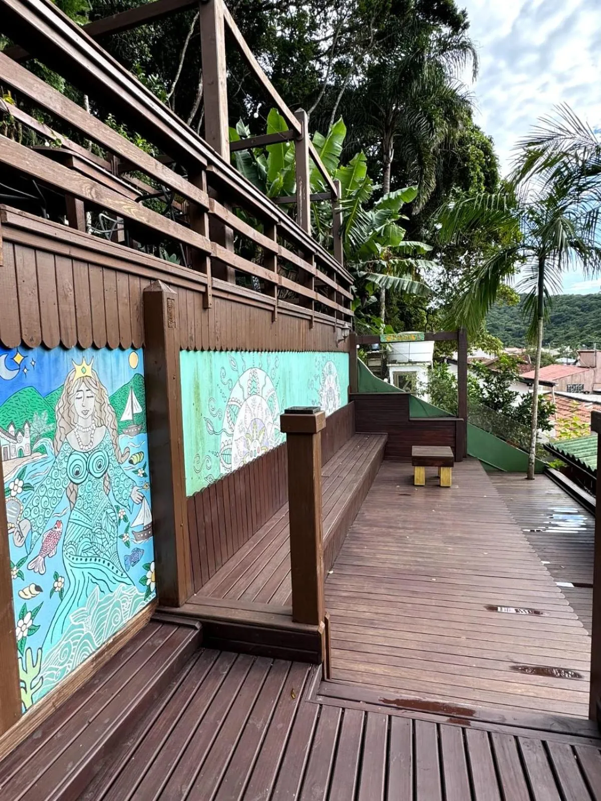 Balcony/Terrace in Pousada Casa do Oscar