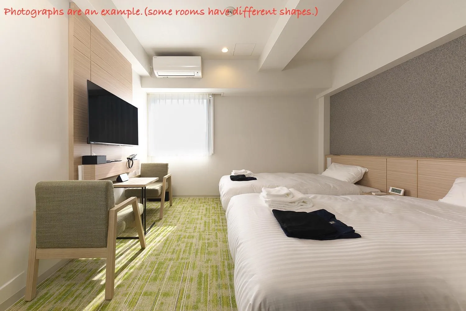 Photo of the whole room, Bed in Fourz Hotel Kintetsu Osaka-Namba