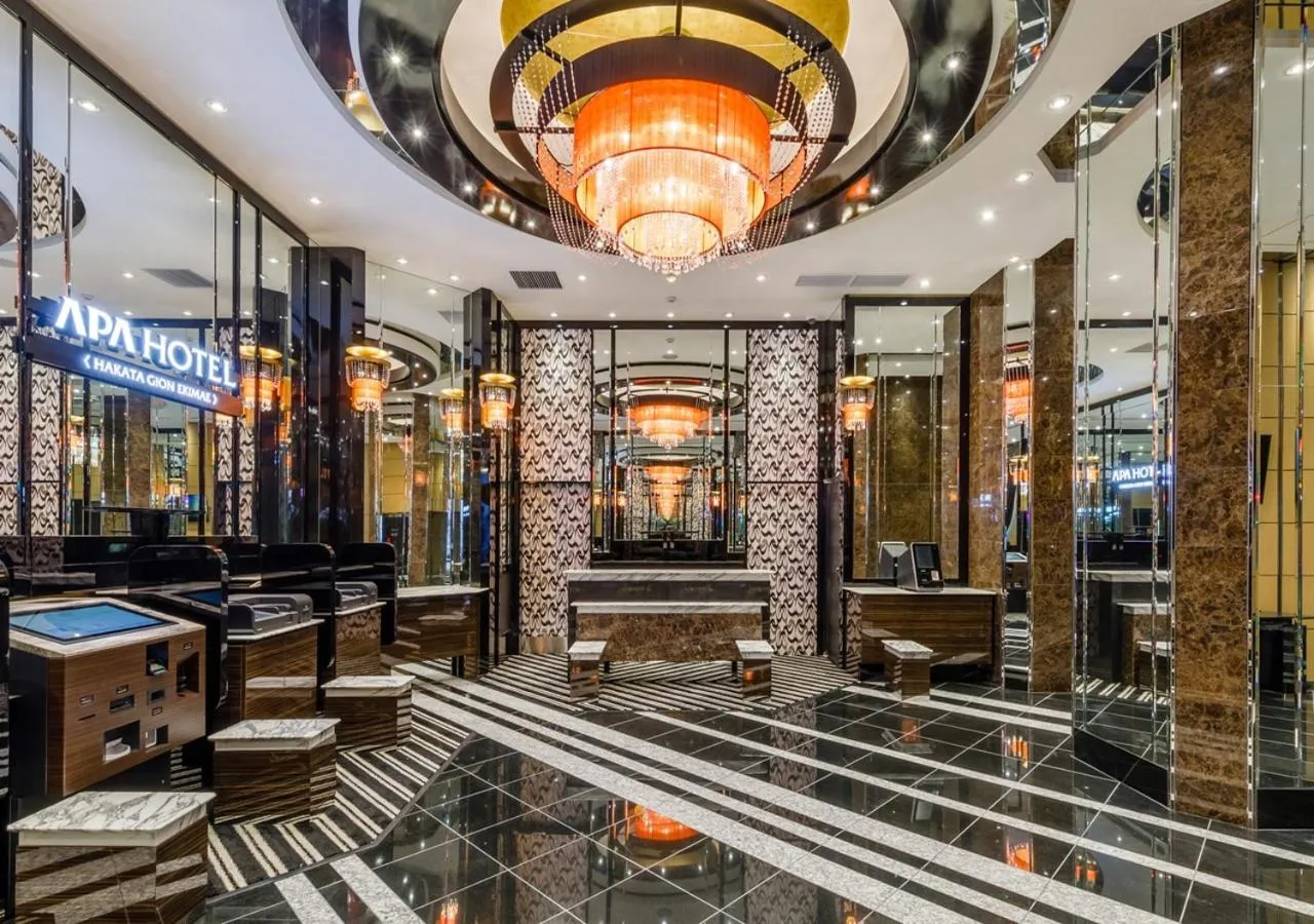Lobby or reception in APA Hotel Hakata Gion Ekimae