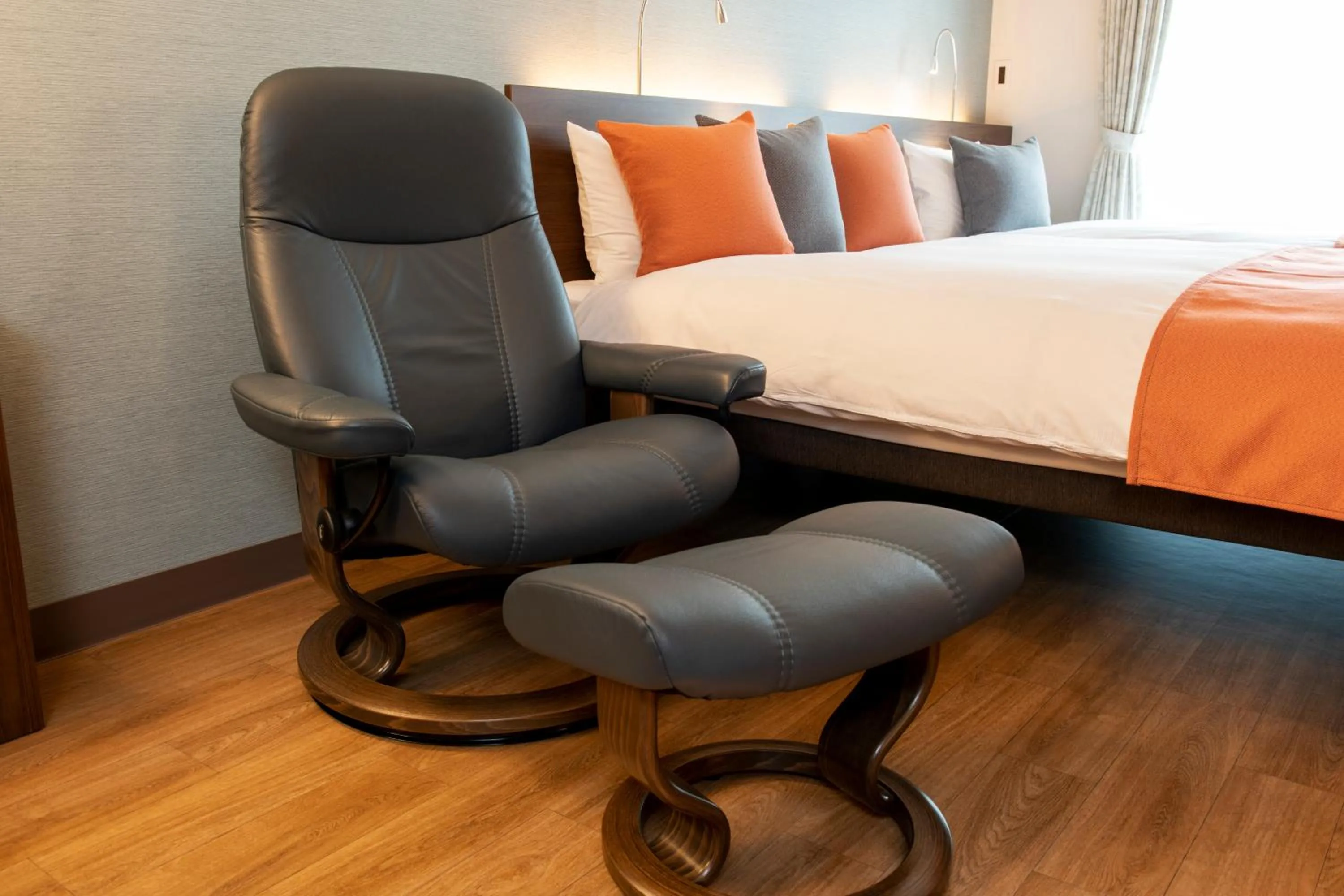 Bed in Hotel New Port Yokosuka