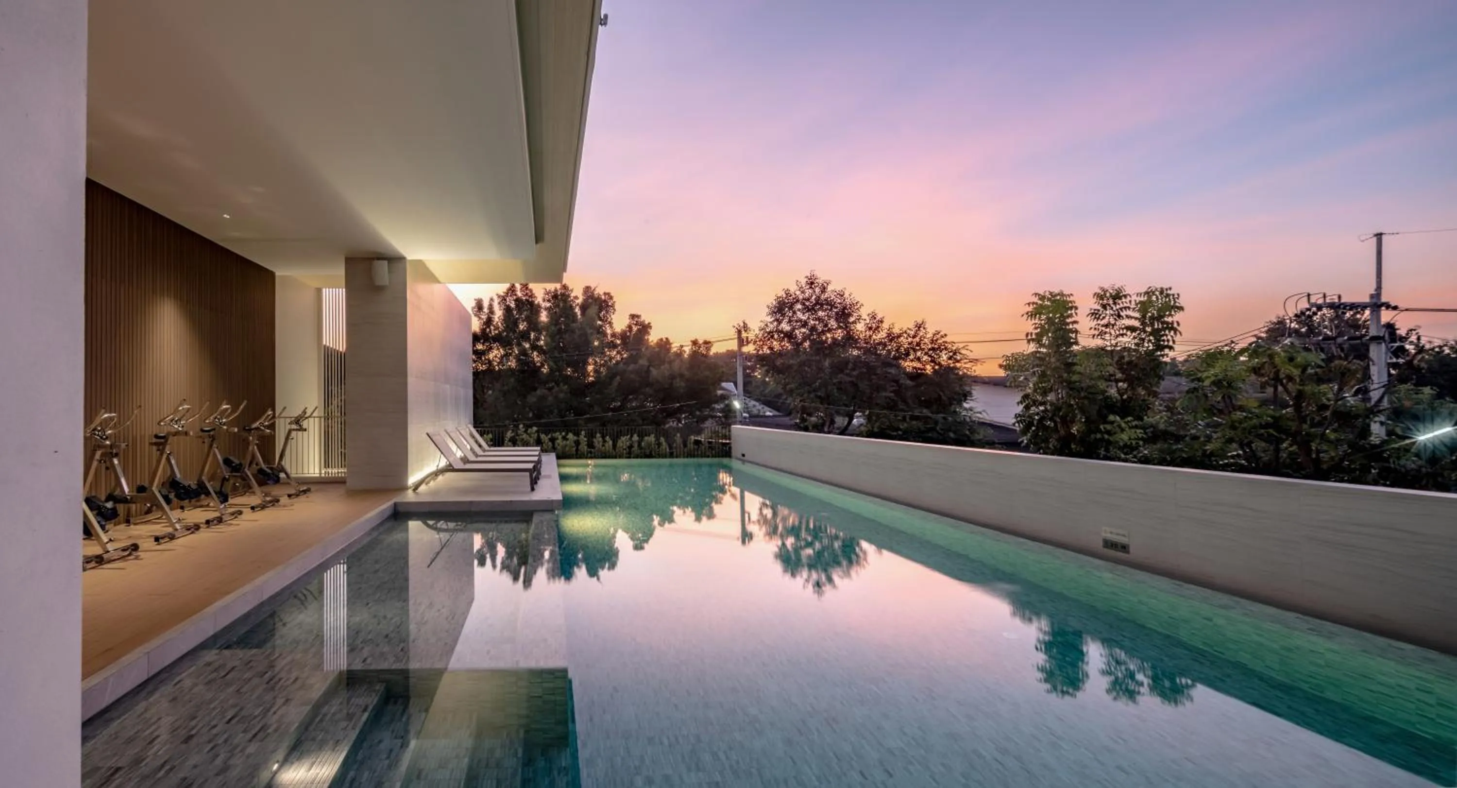 Swimming pool in Welladee Wellness Chiang Mai