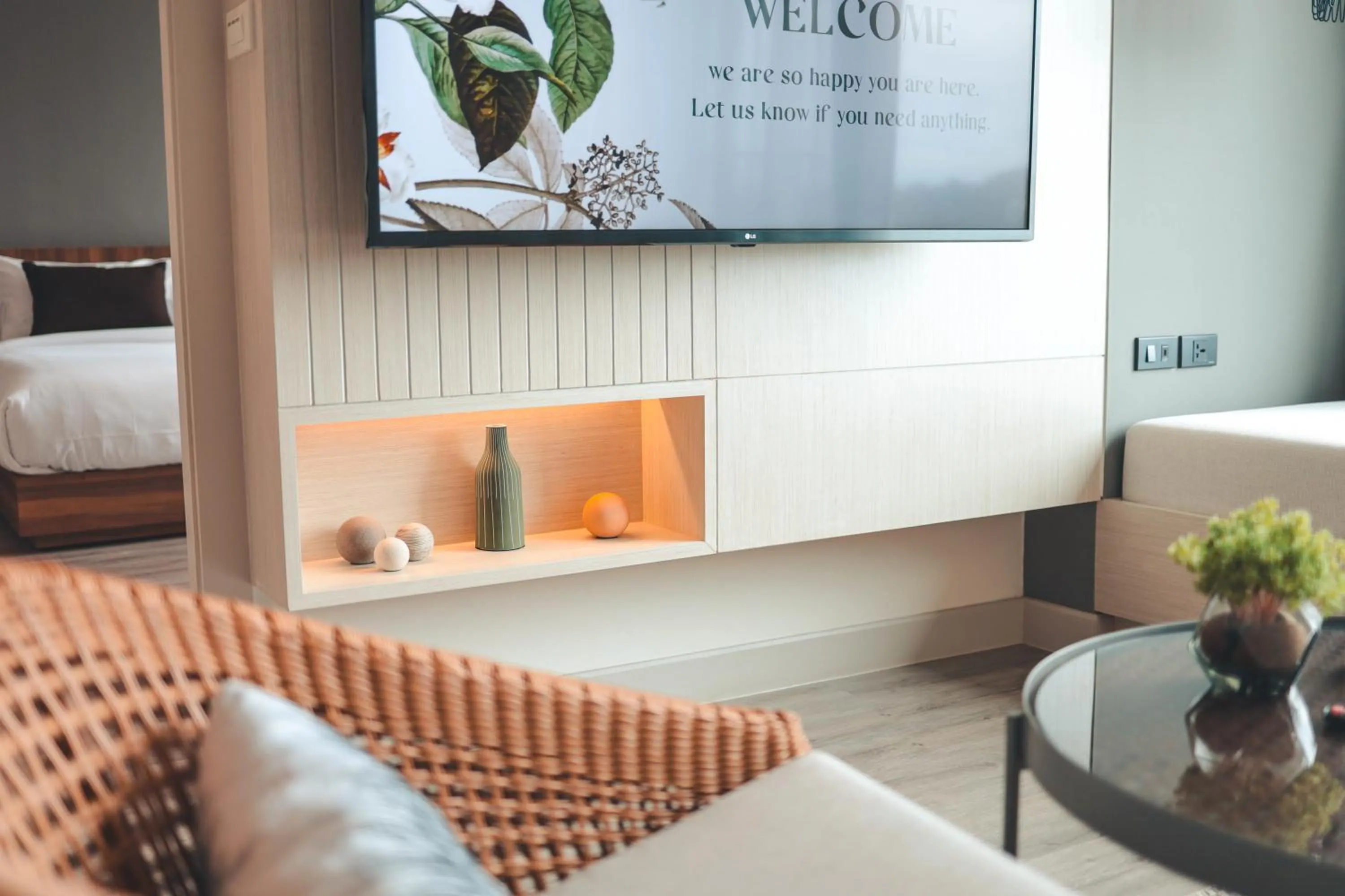 Living room in Welladee Wellness Chiang Mai