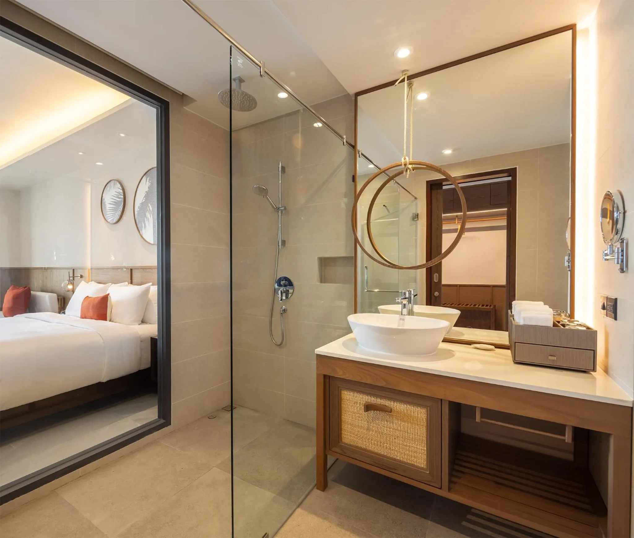 Bathroom, Bed in The Culture Samui