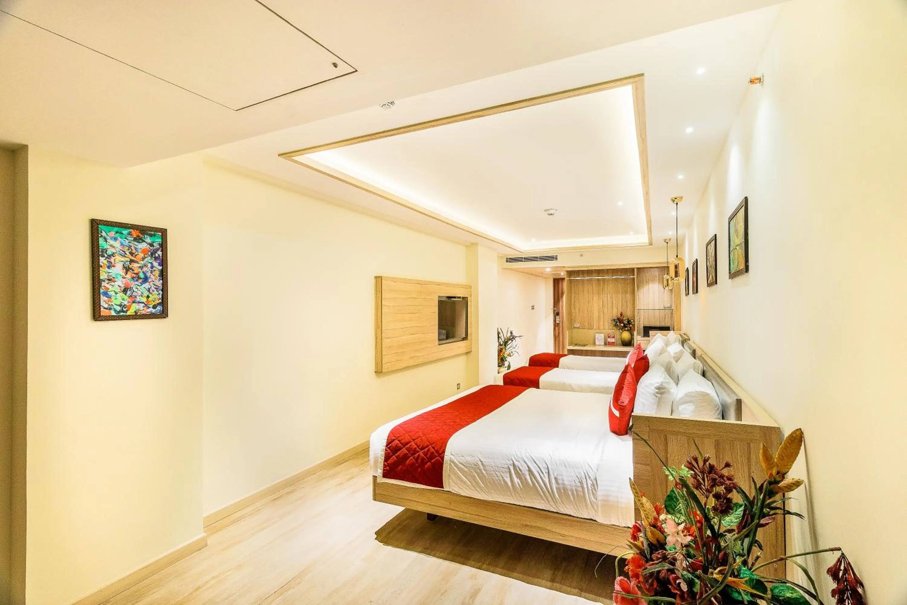 Bedroom, Bed in Hotel Jagadish International-Sankey Road