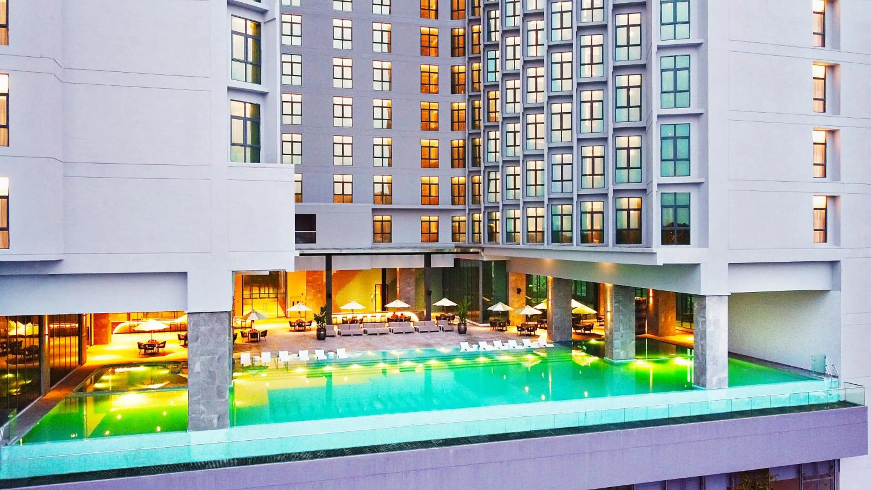 Swimming pool in M World Hotel