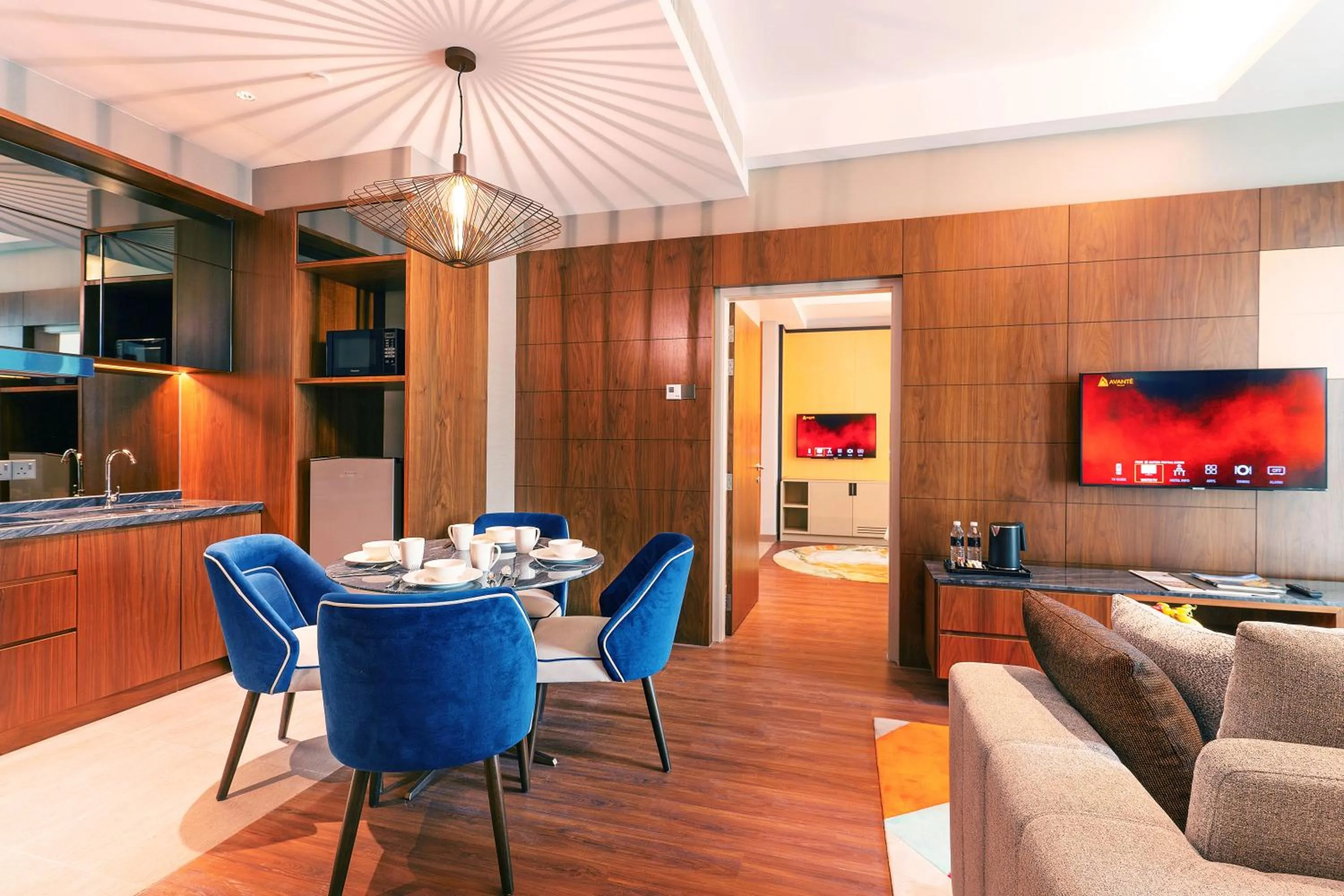 Dining area in M World Hotel