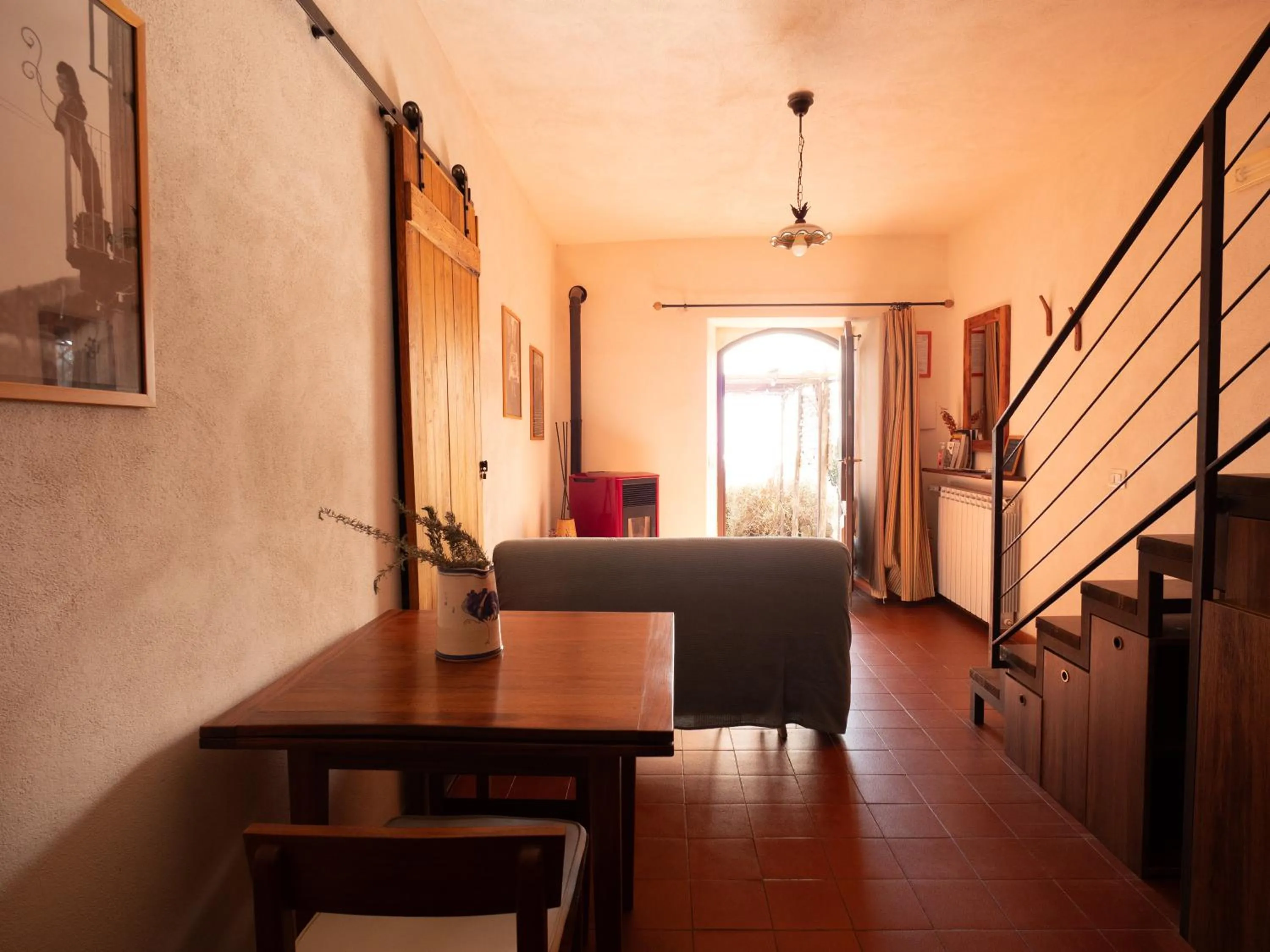 Living room, Bed in Casa Etnea