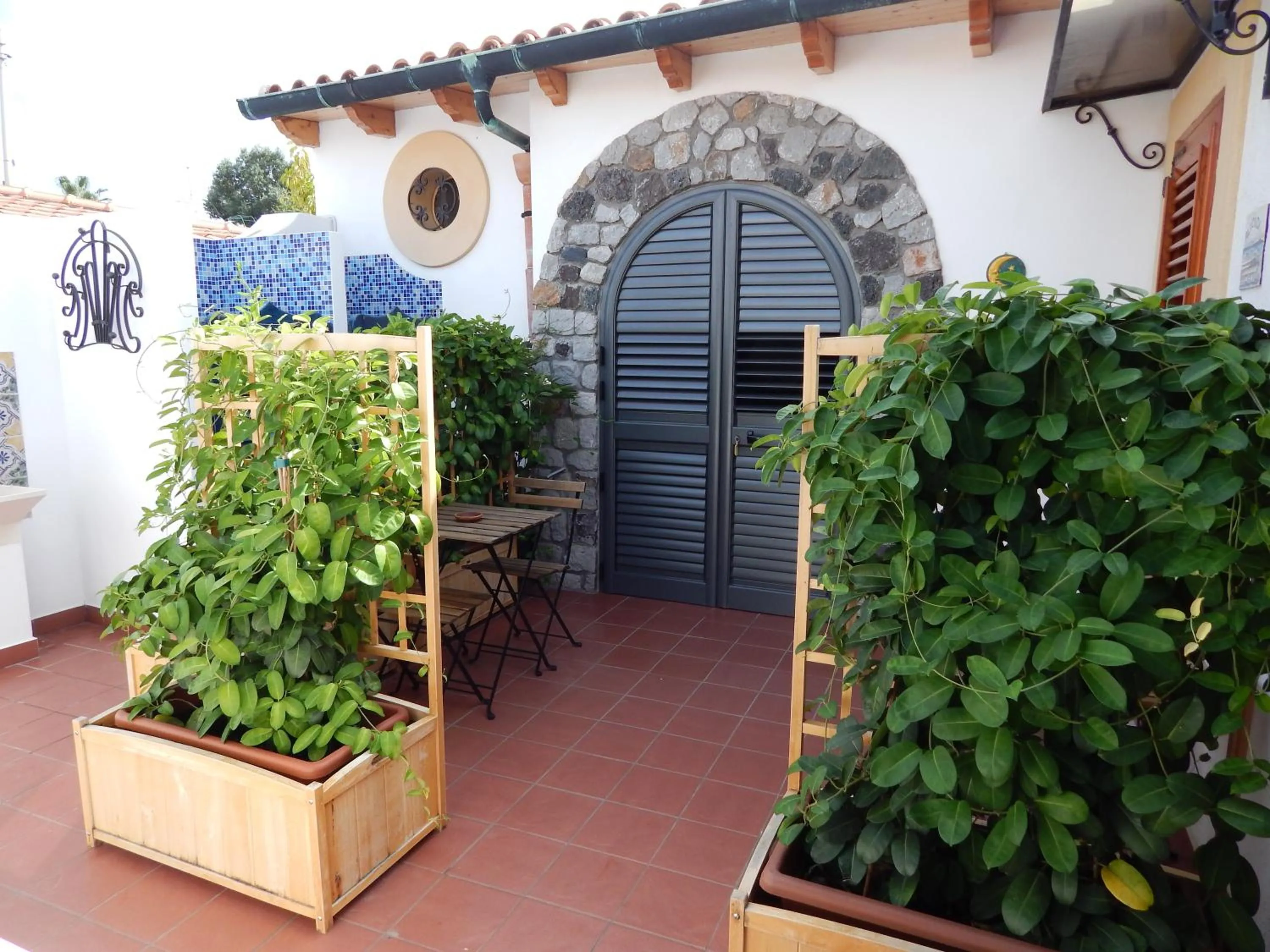 Garden view in Casa Arcada