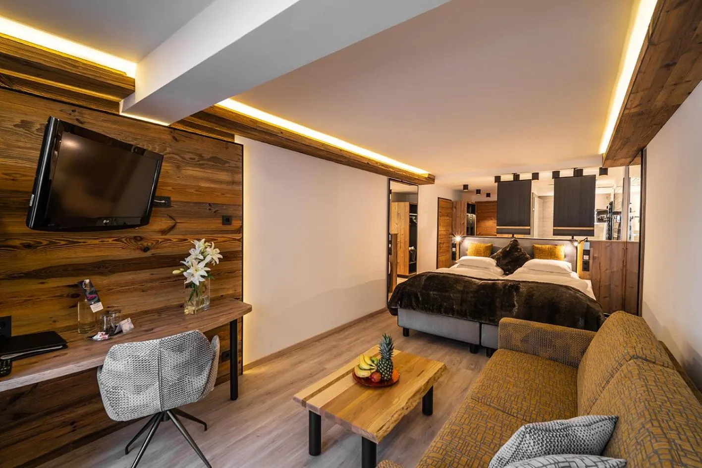 TV and multimedia, Bed in Sporthotel Snowwhite