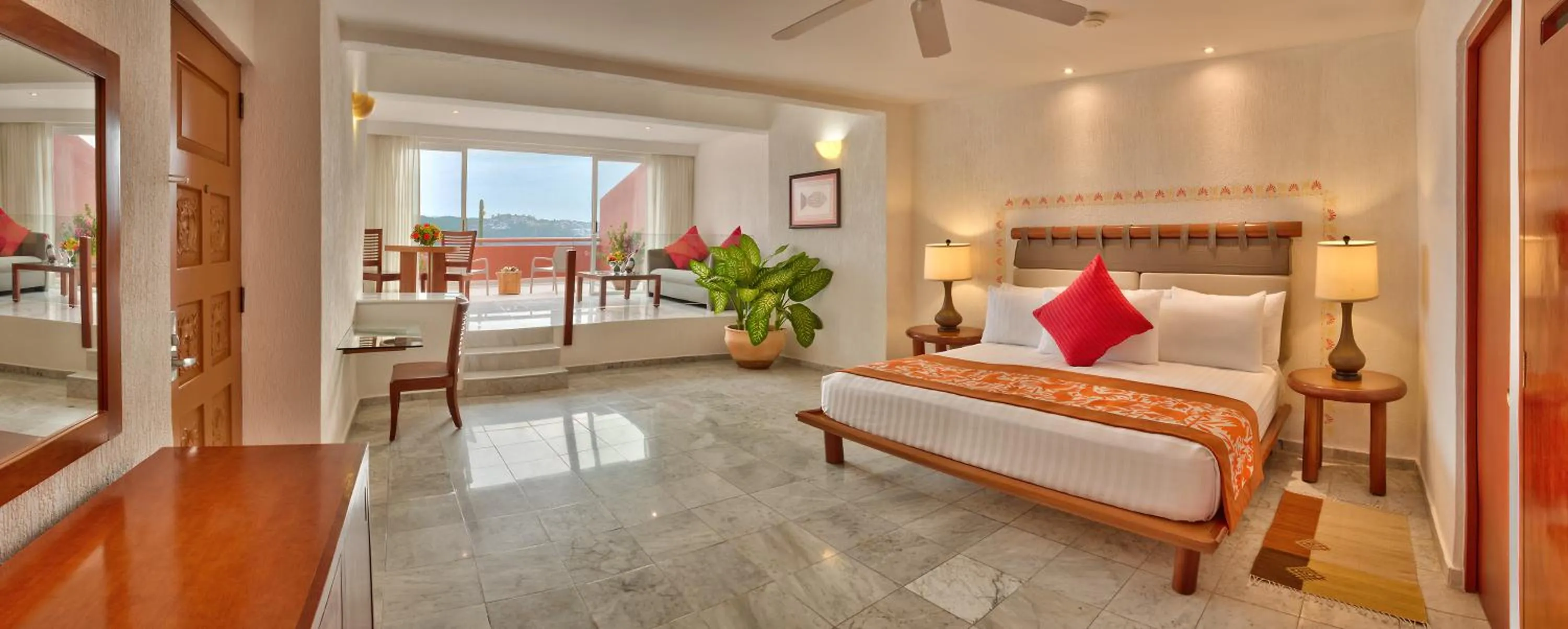 Bedroom, Bed in Las Brisas Huatulco-All Inclusive