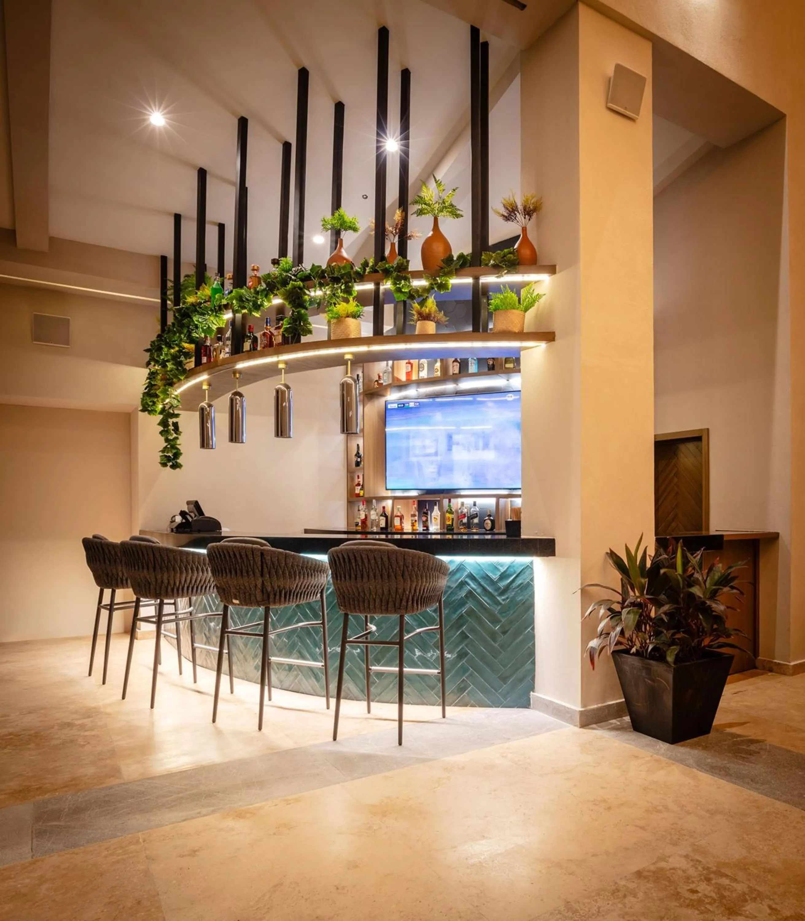 Lounge or bar in Camino Real Acapulco Diamante