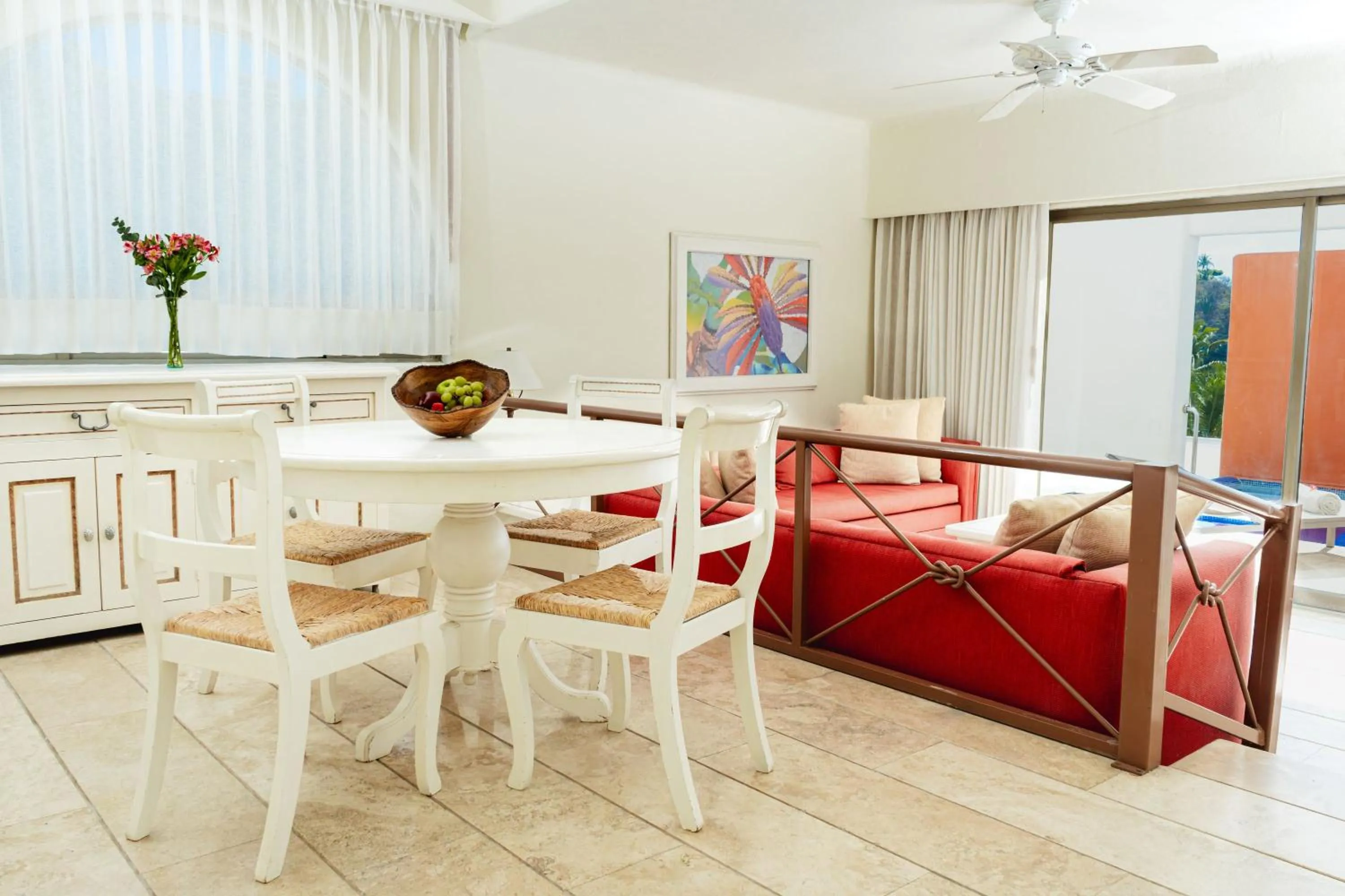 Living room in Camino Real Zaashila Huatulco