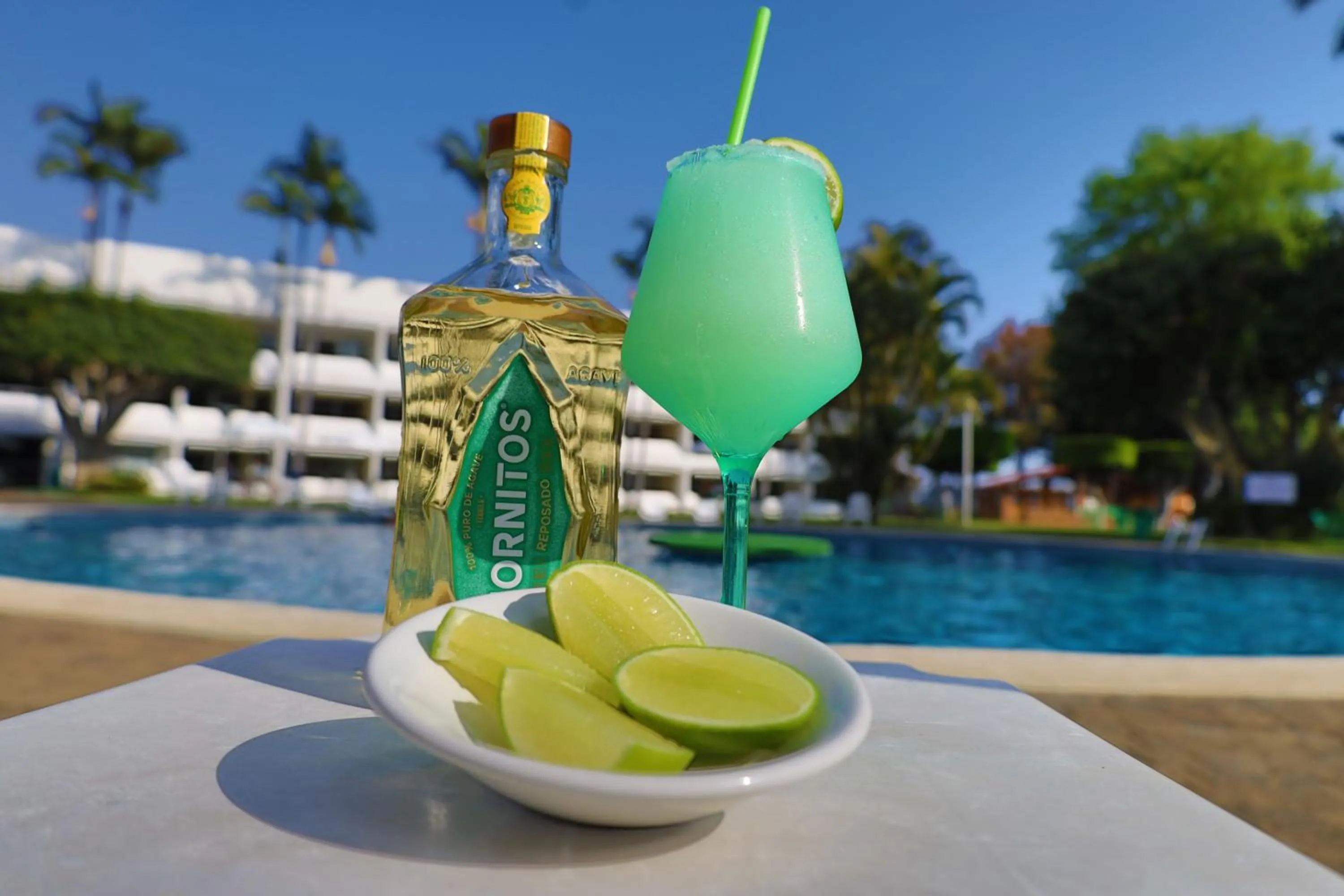 Pool view in Hotel Aristos Cuernavaca