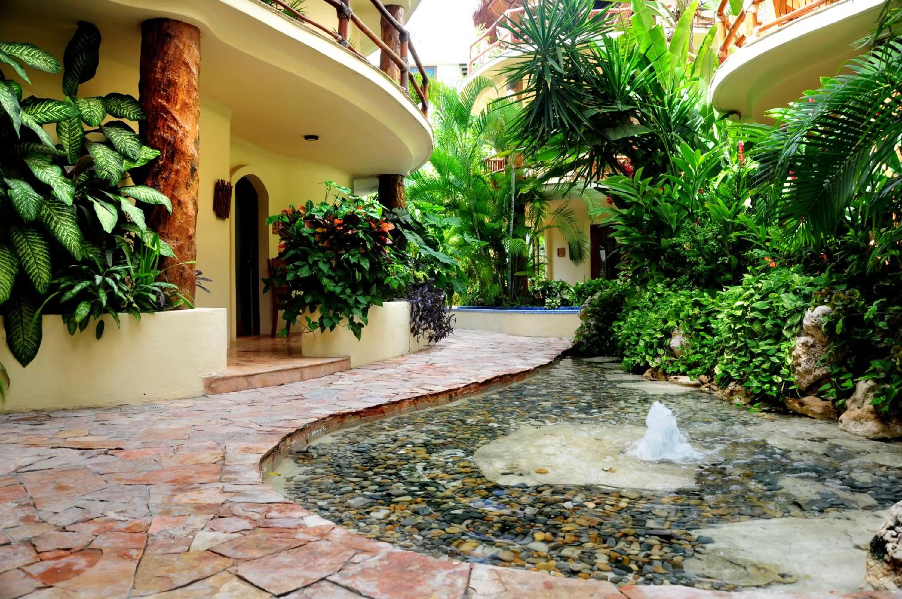 Garden in Villas Sacbe Condo Hotel and Beach Club