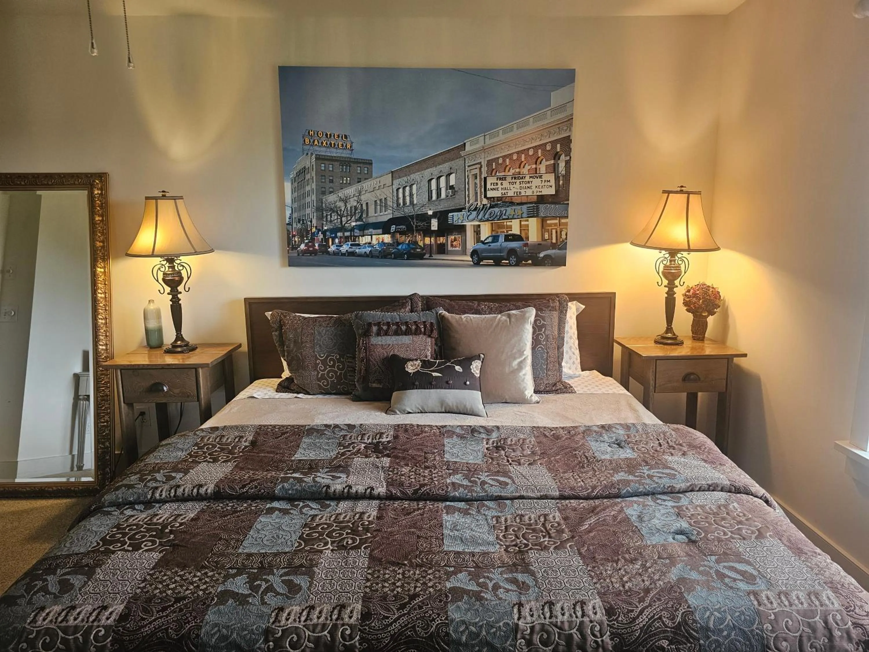 Bed in Among the Aspens Family Cottage