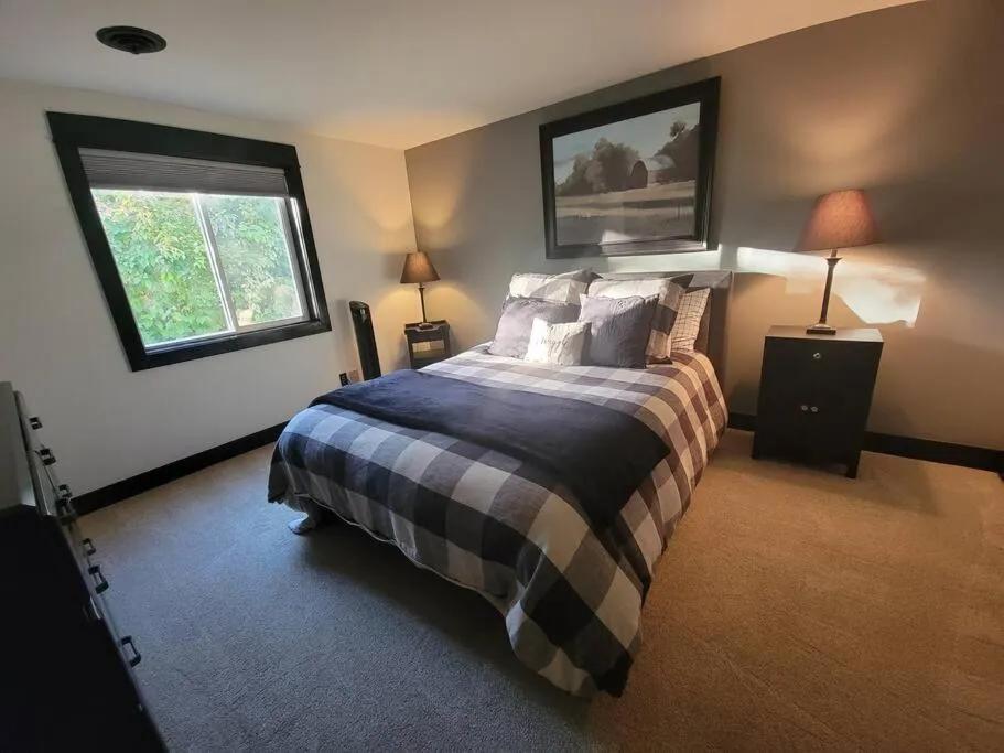 Bed in Among the Aspens Family Cottage