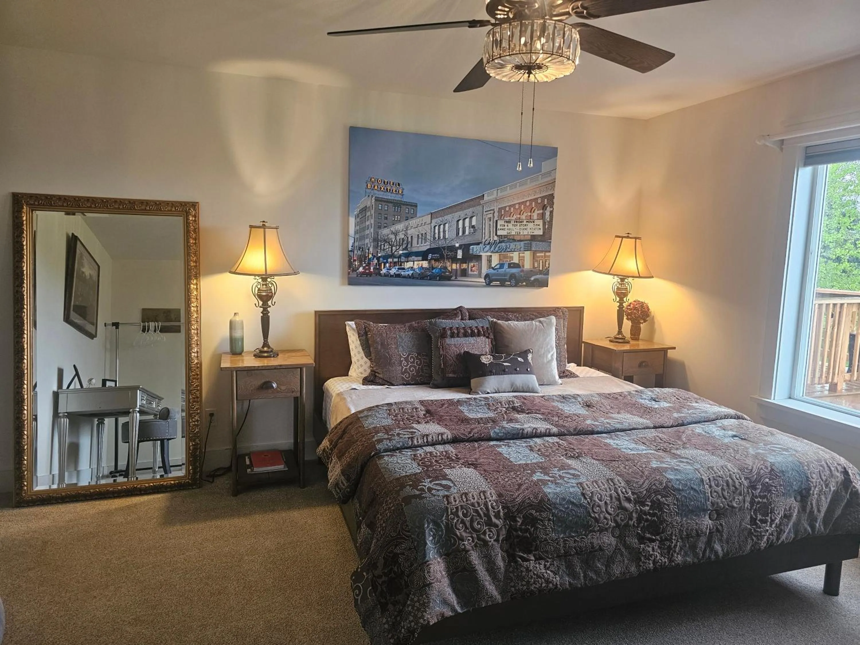 Bed in Among the Aspens Family Cottage