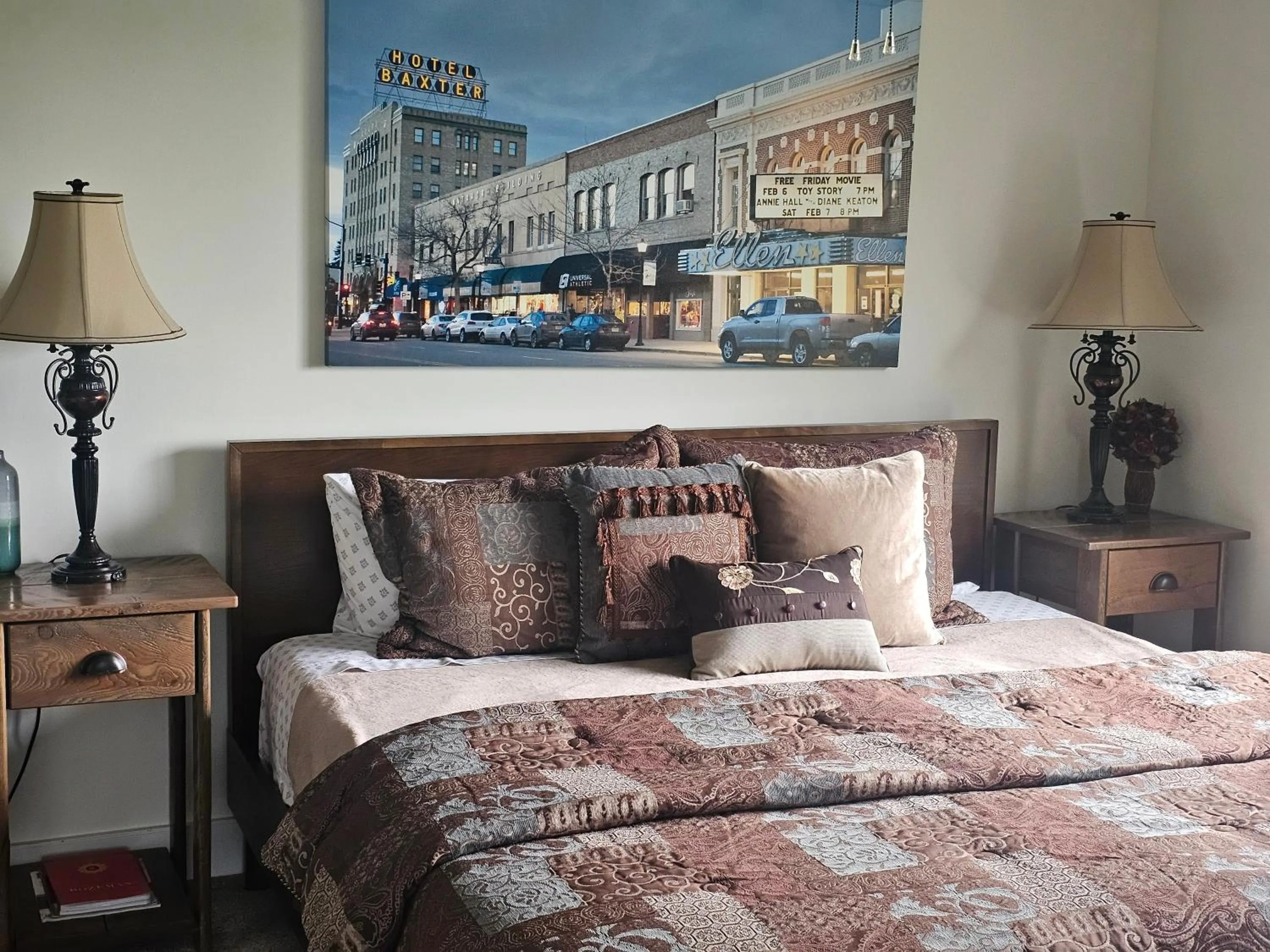 Bed in Among the Aspens Family Cottage