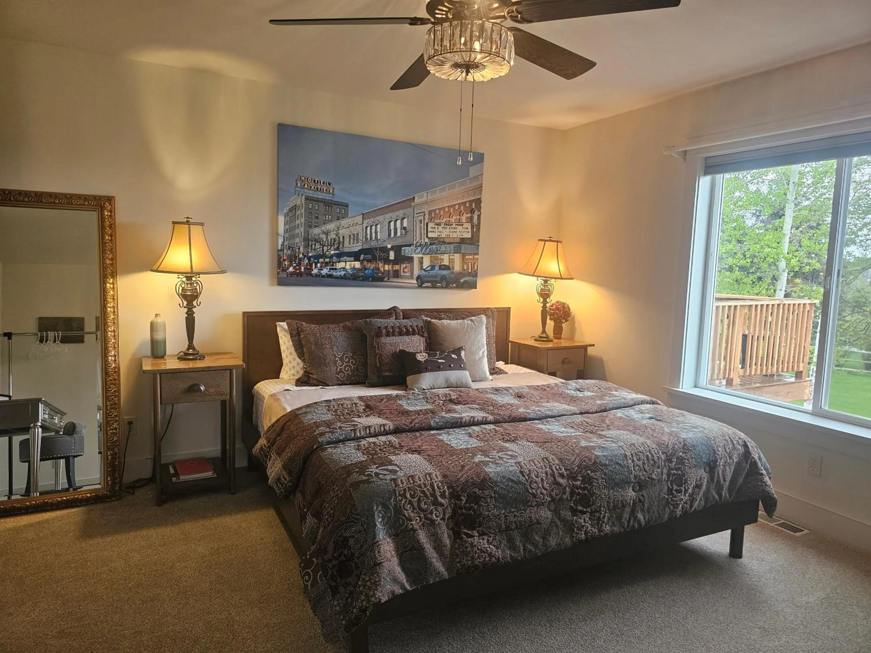 Bed in Among the Aspens Family Cottage