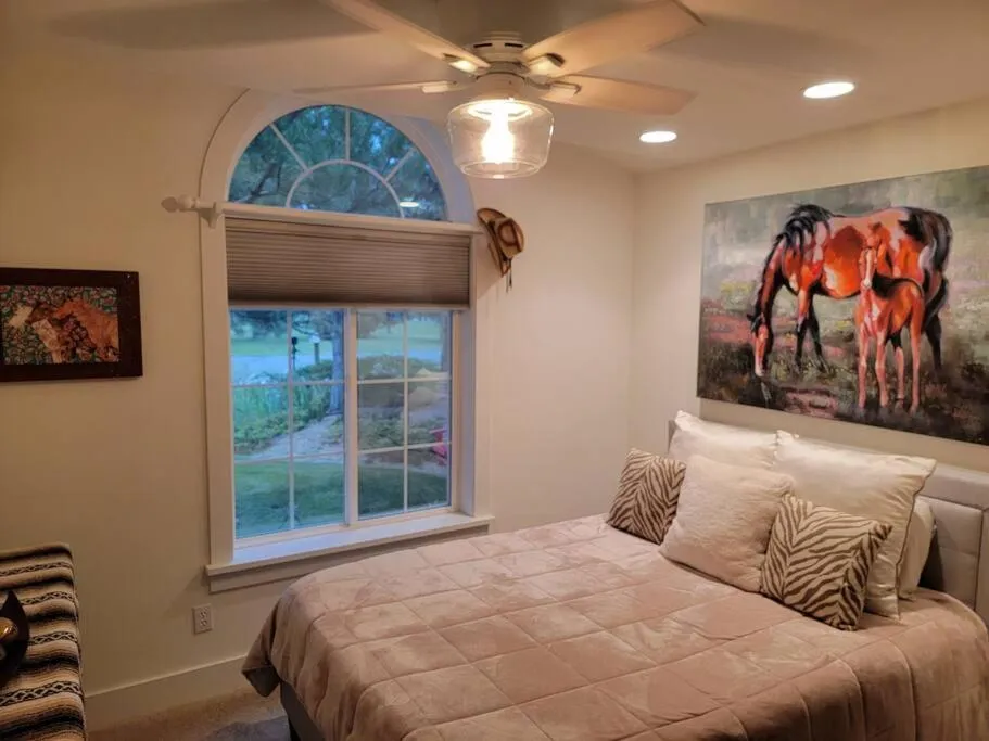 Bed in Among the Aspens Family Cottage