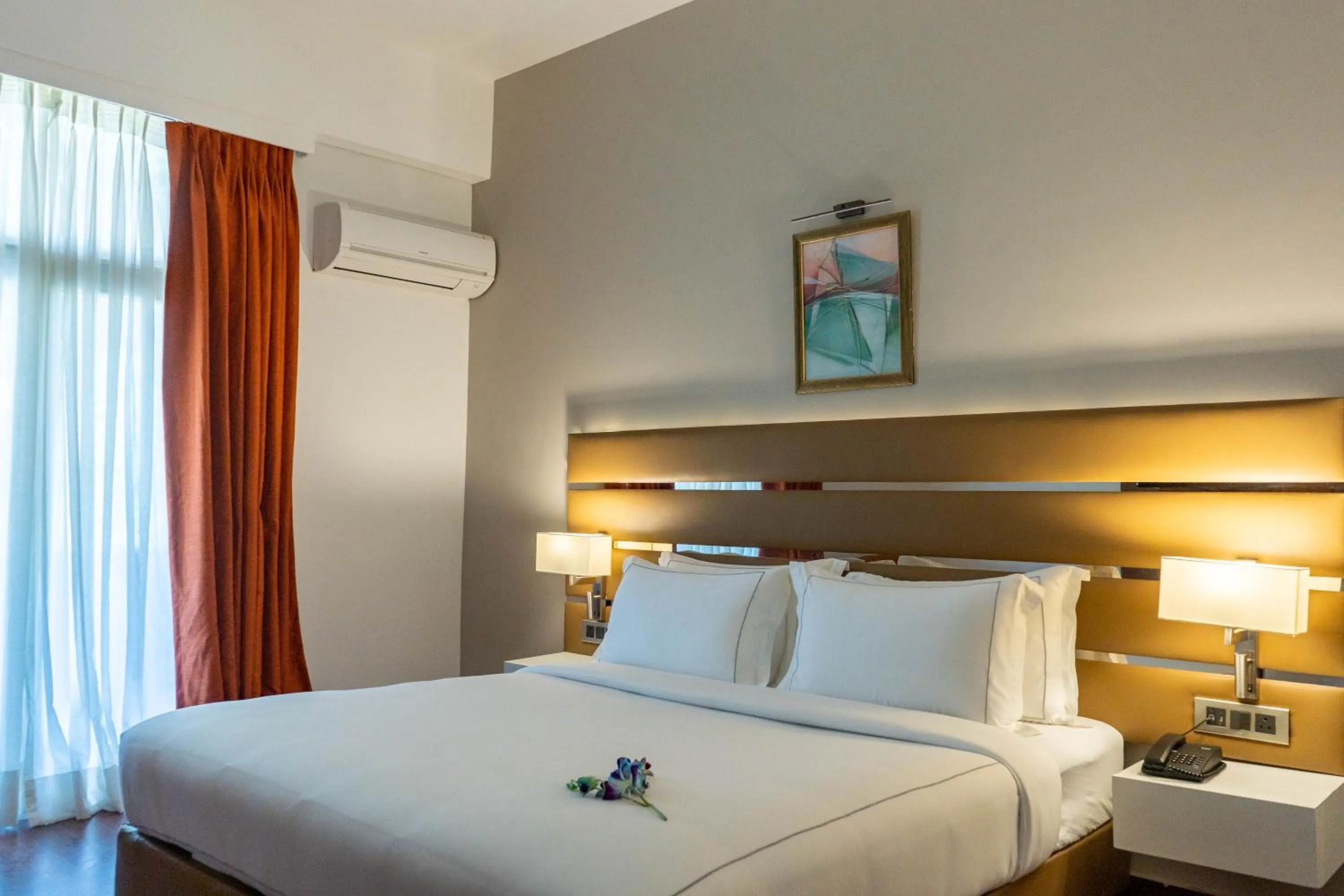 Photo of the whole room, Bed in Country Inn Tarika Riverside Resort Jim Corbett