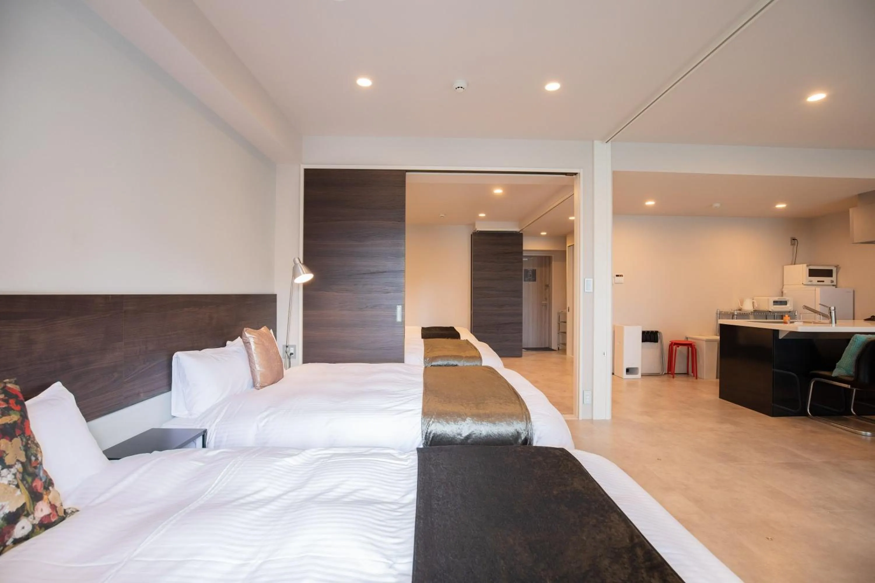 Bed in HOTEL SO SUMIYOSHi ホテルソウ博多住吉