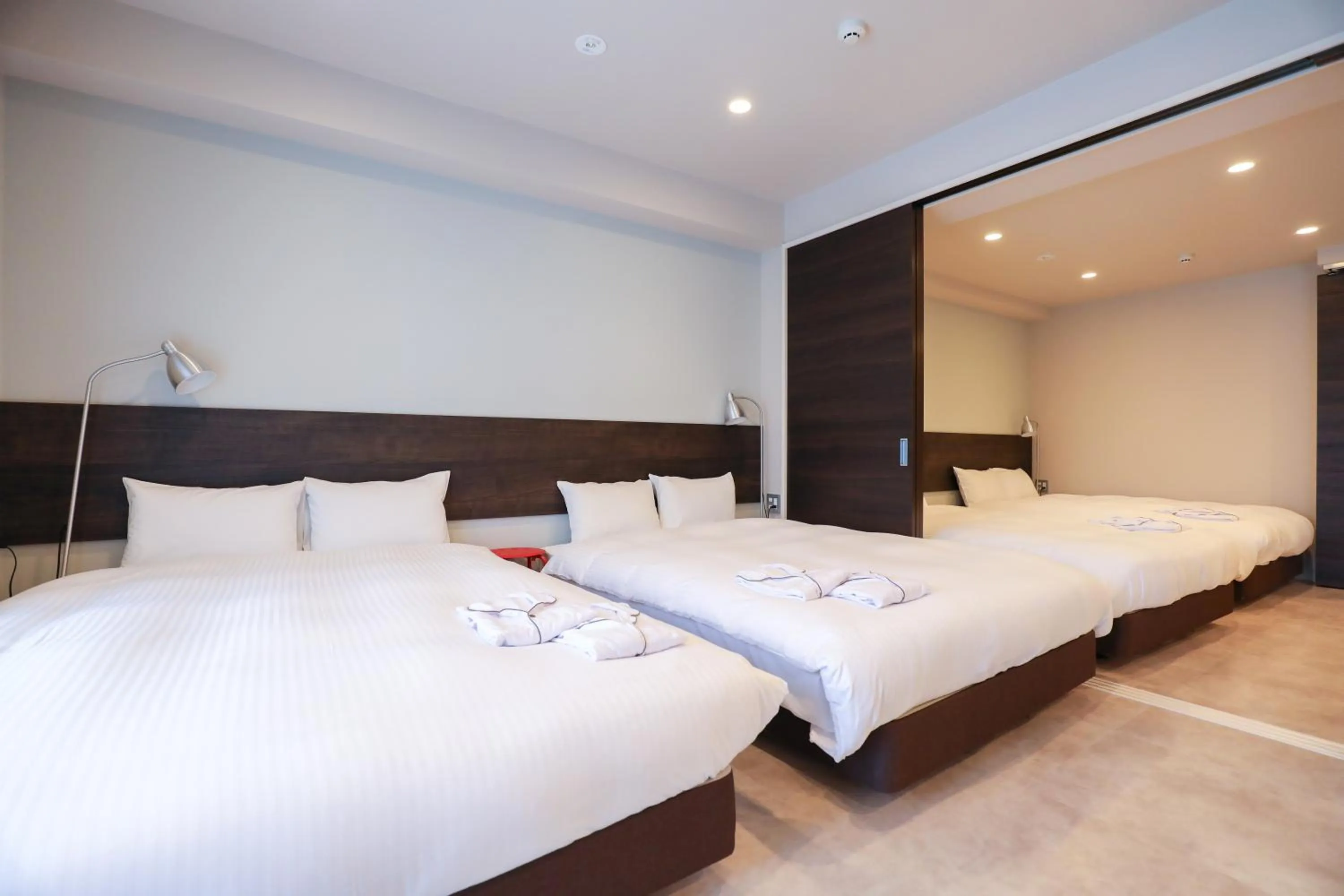 Bed in HOTEL SO SUMIYOSHi ホテルソウ博多住吉