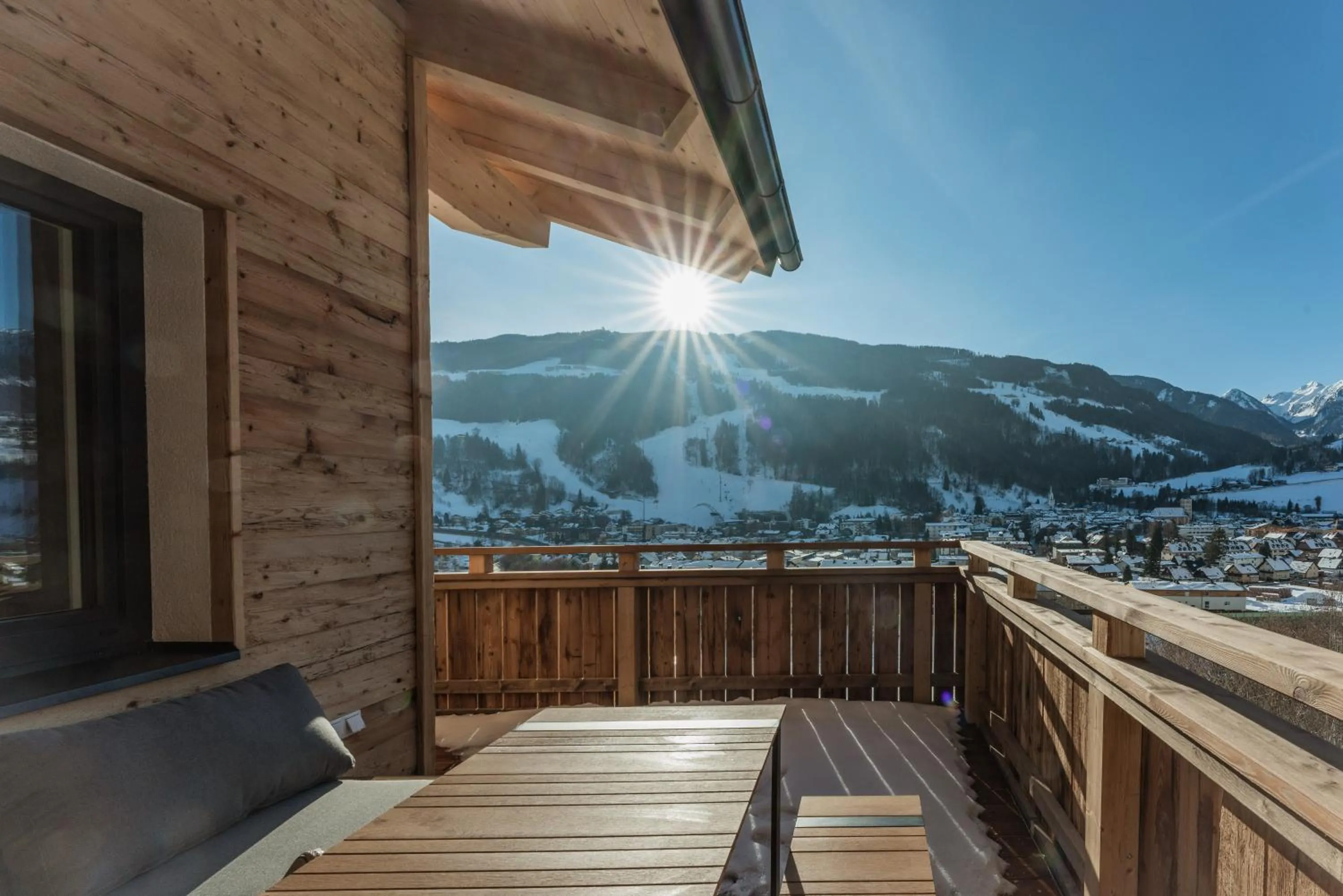 Balcony/Terrace in Sun Side by Schladming-Appartements