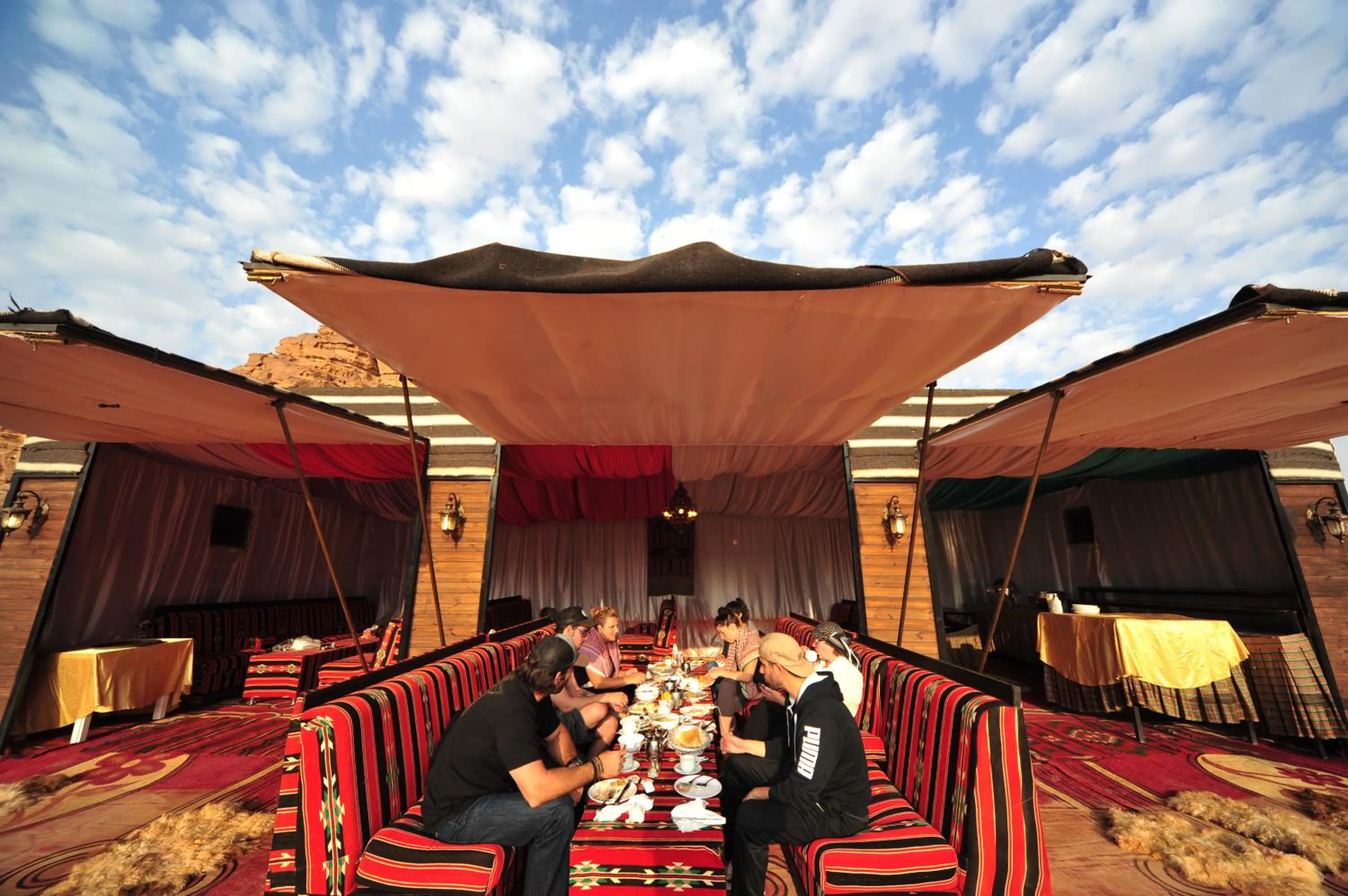 Continental breakfast in SunCity Camp