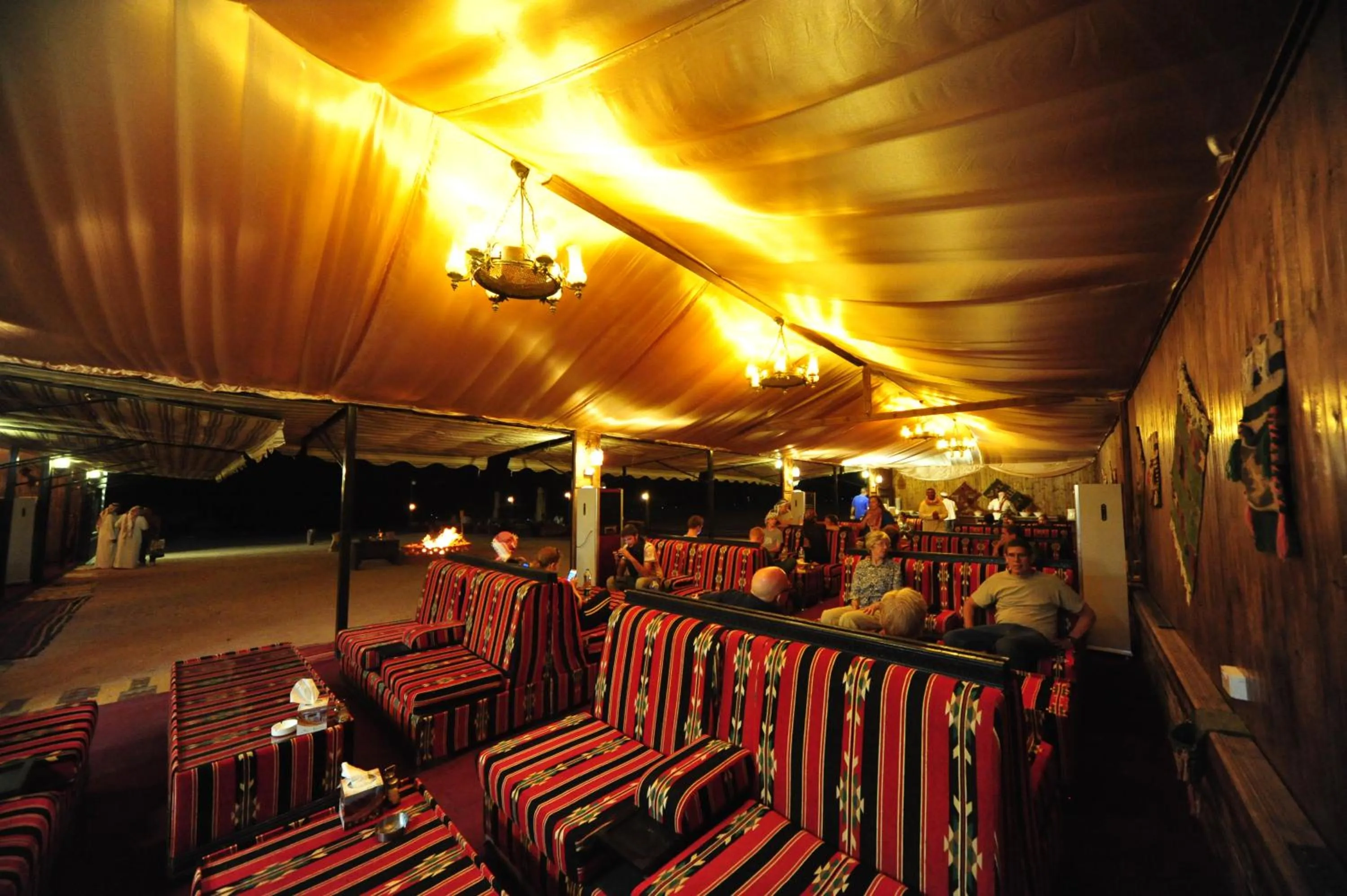 Dining area in SunCity Camp