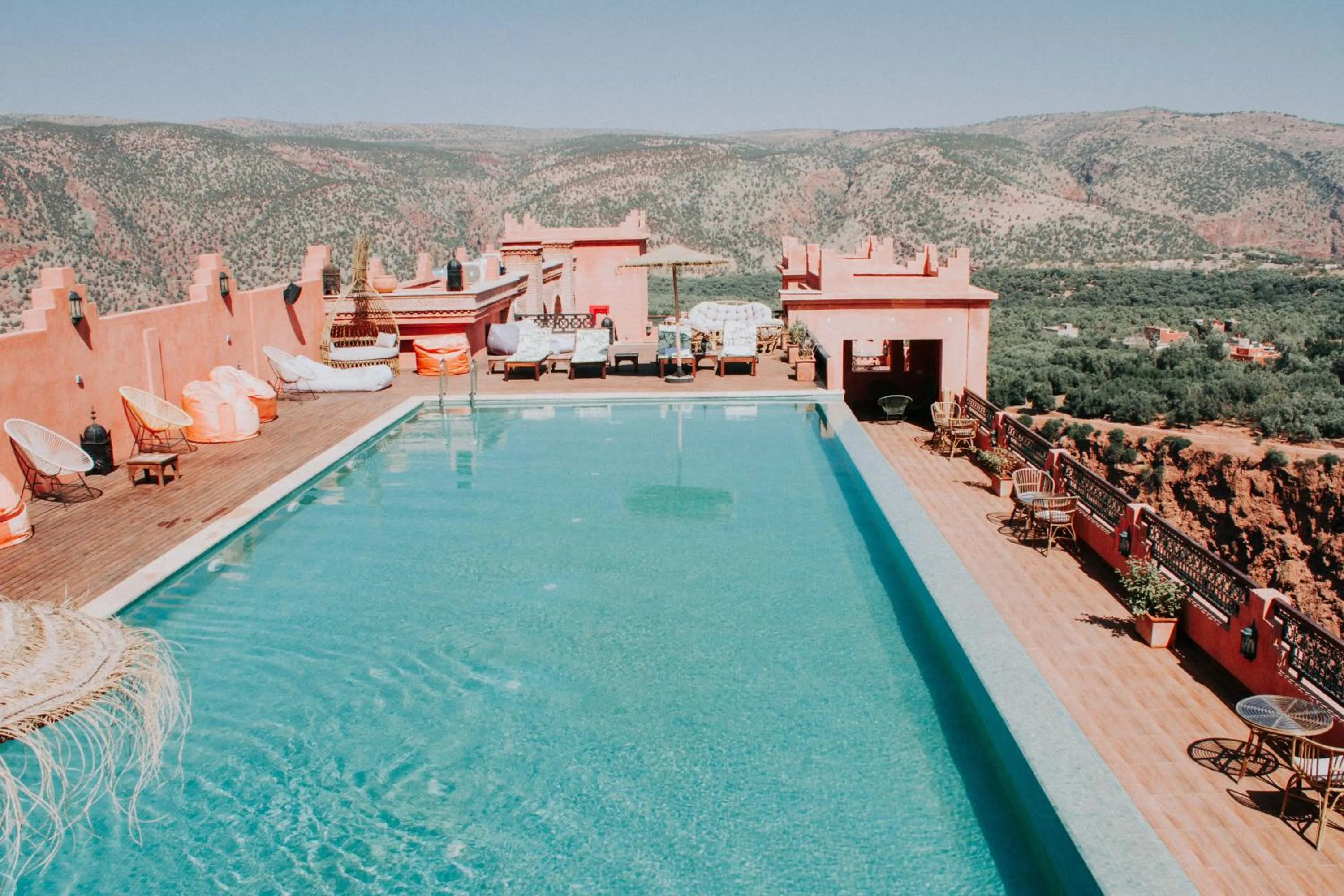 Pool view in Borj Des Cascades & Spa