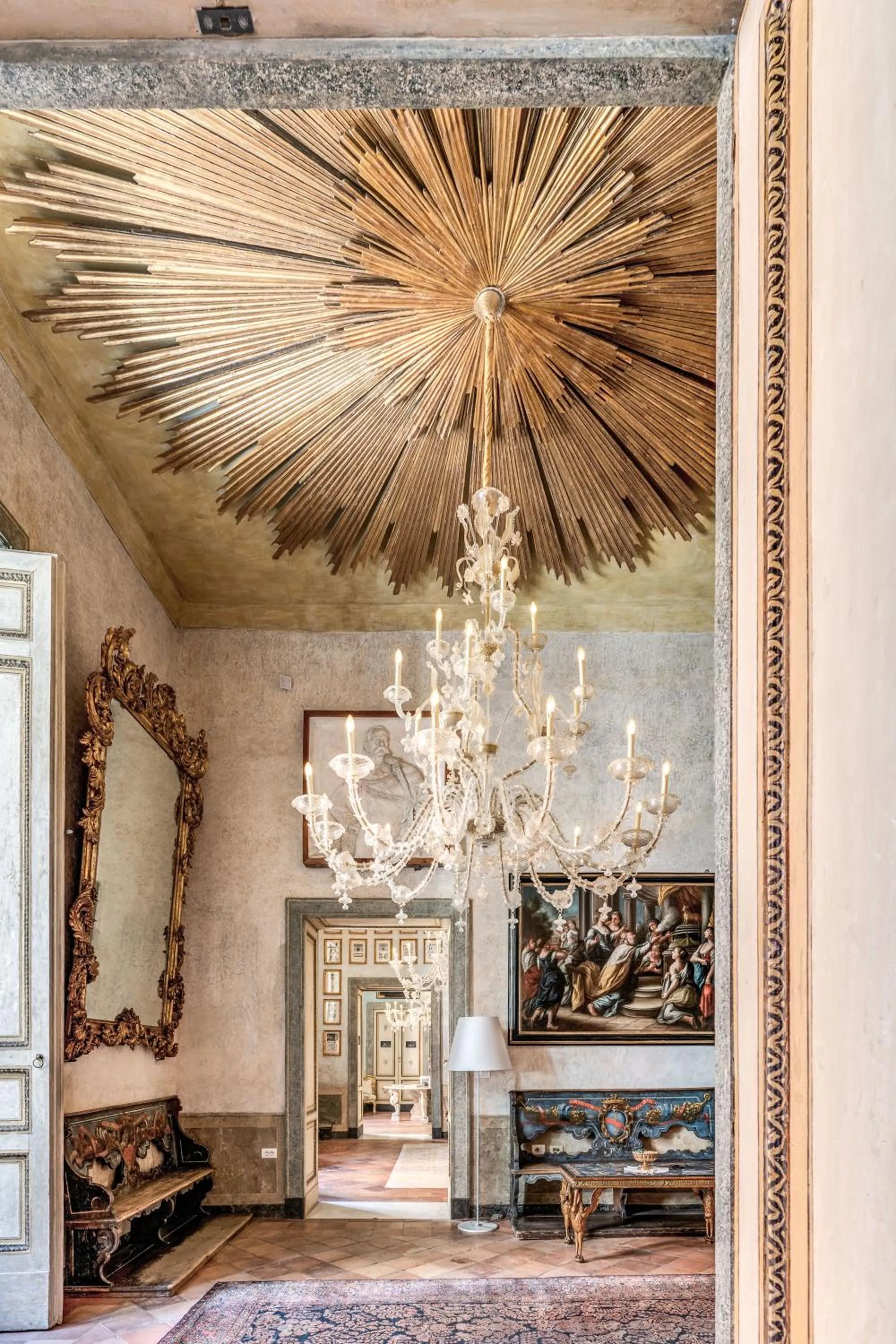 Decorative detail in Palazzo Doria Napoli