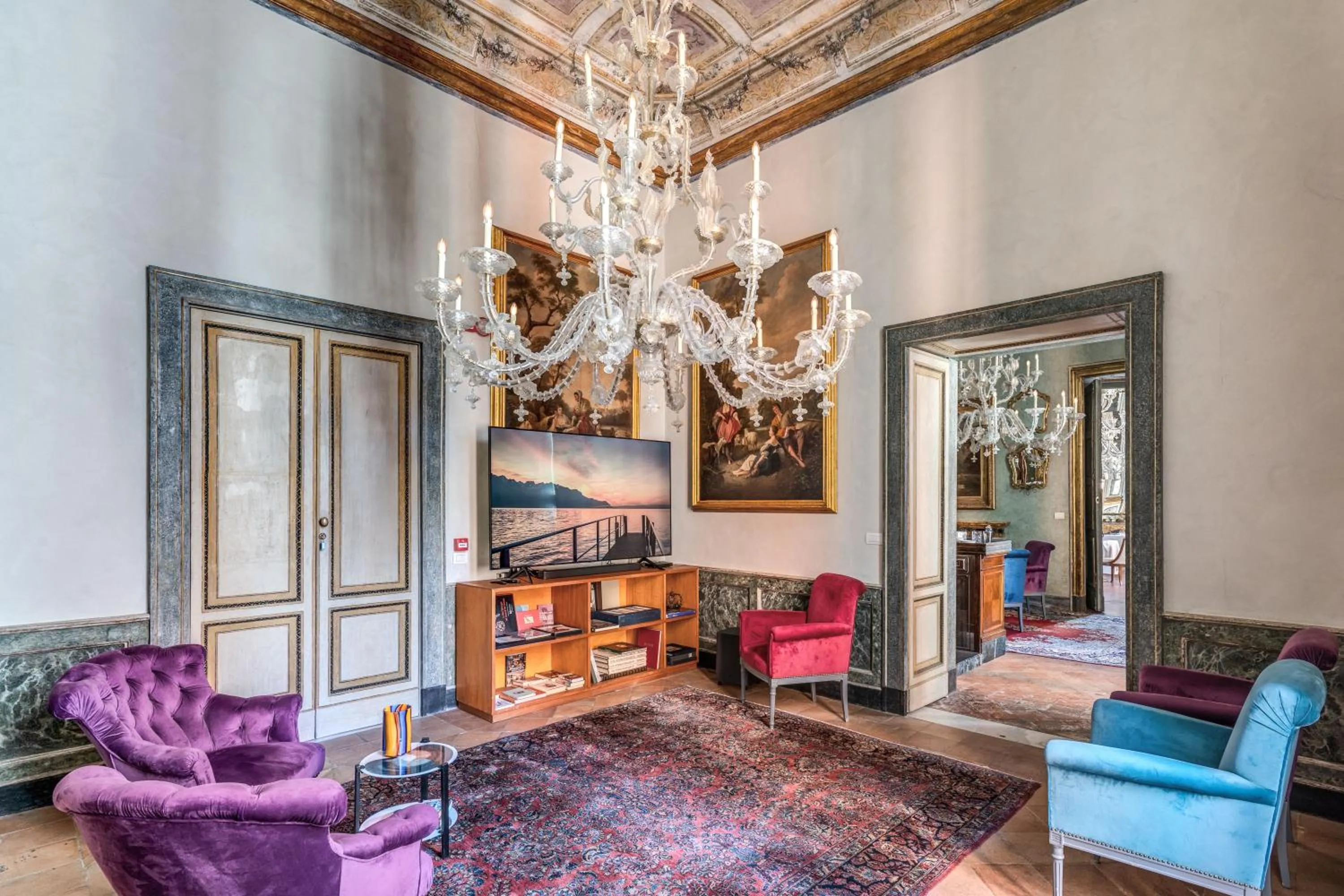 Seating area in Palazzo Doria Napoli