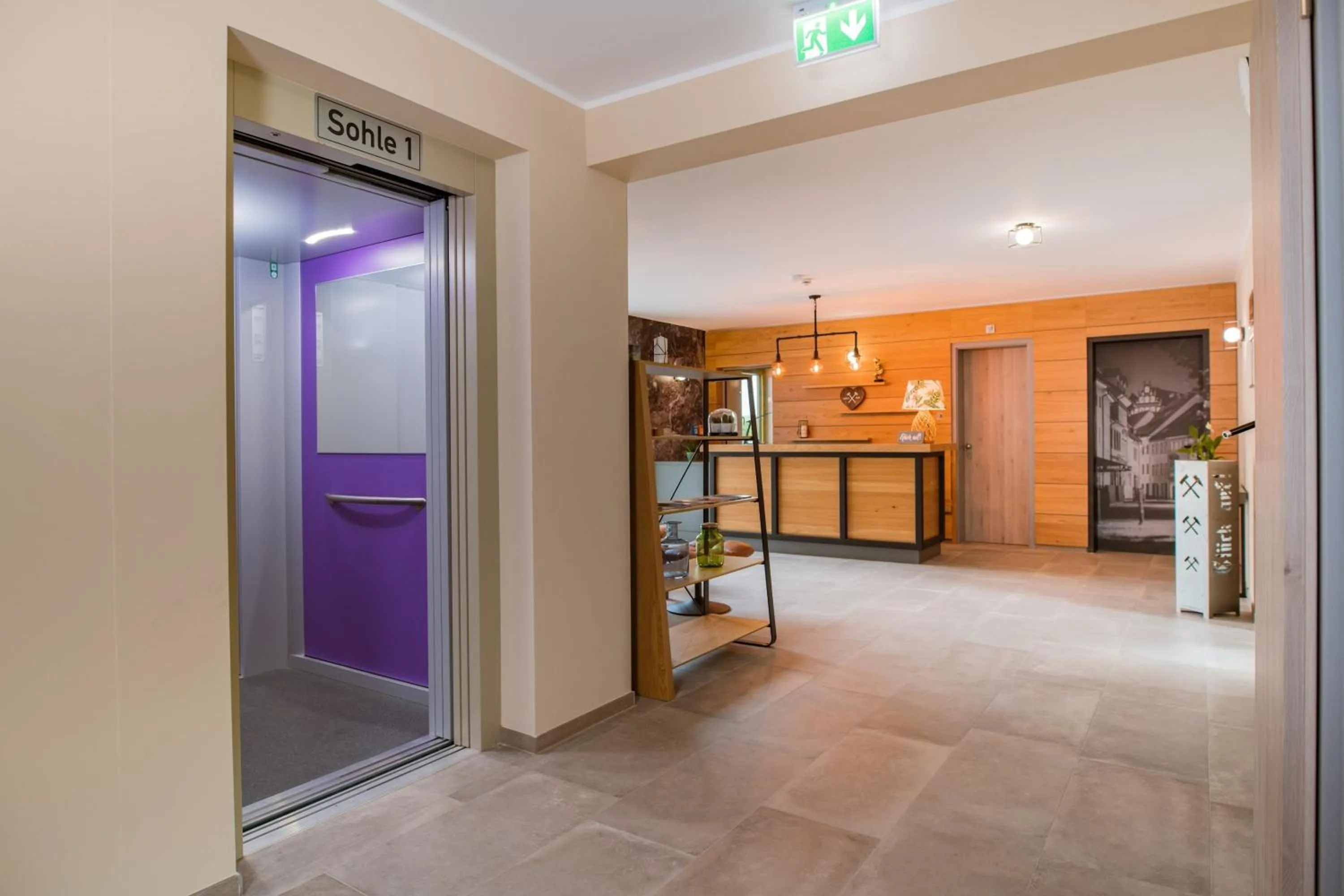 elevator in ELLY Hostel