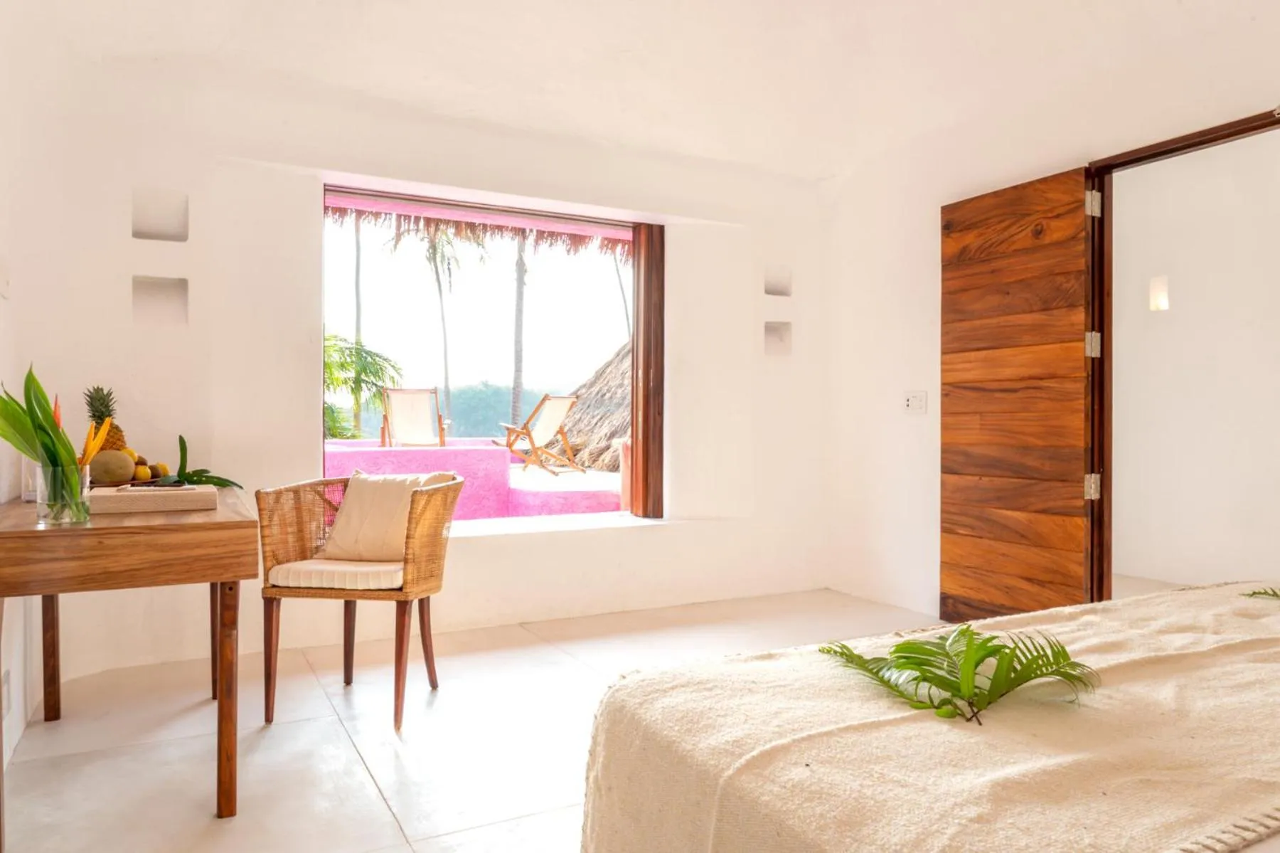 Bedroom, Bed in Playa Rosa Bungalows Careyes