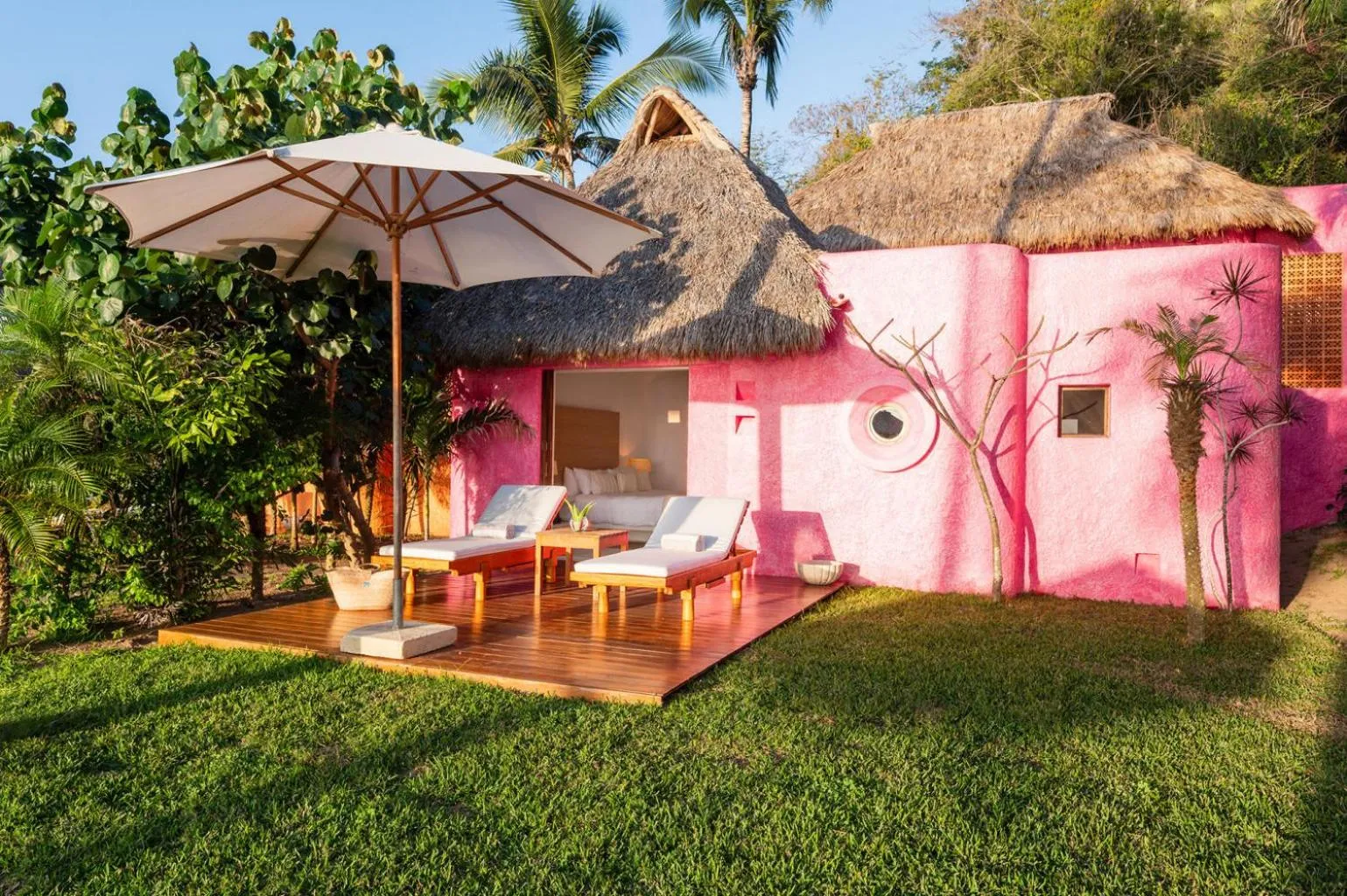 Patio in Playa Rosa Bungalows Careyes